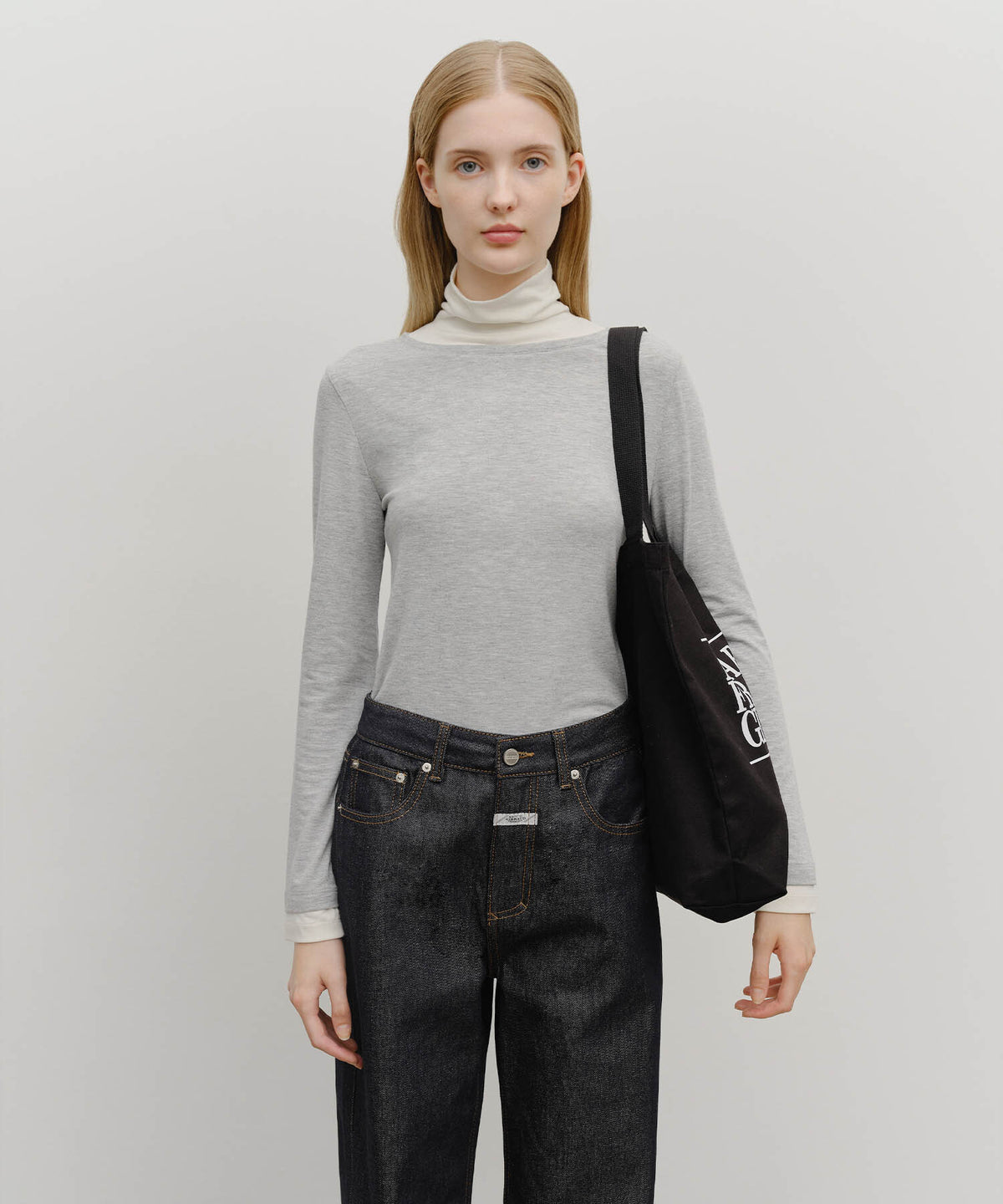 Marithe & Francois Girbaud - Classic Logo Eco Bag (Black) product image 5 | TRAB K-Fashion Australia