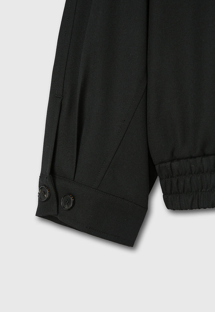 Tonywack - Hard Twist Wool Twill Gun Flap Blouson Jacket (Black) product image 16 | TRAB K-Fashion Australia