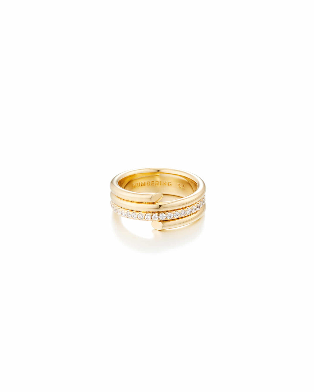 Numbering - Coil Spiral Pave Ring #8407 product image 10 | TRAB K-Fashion Australia