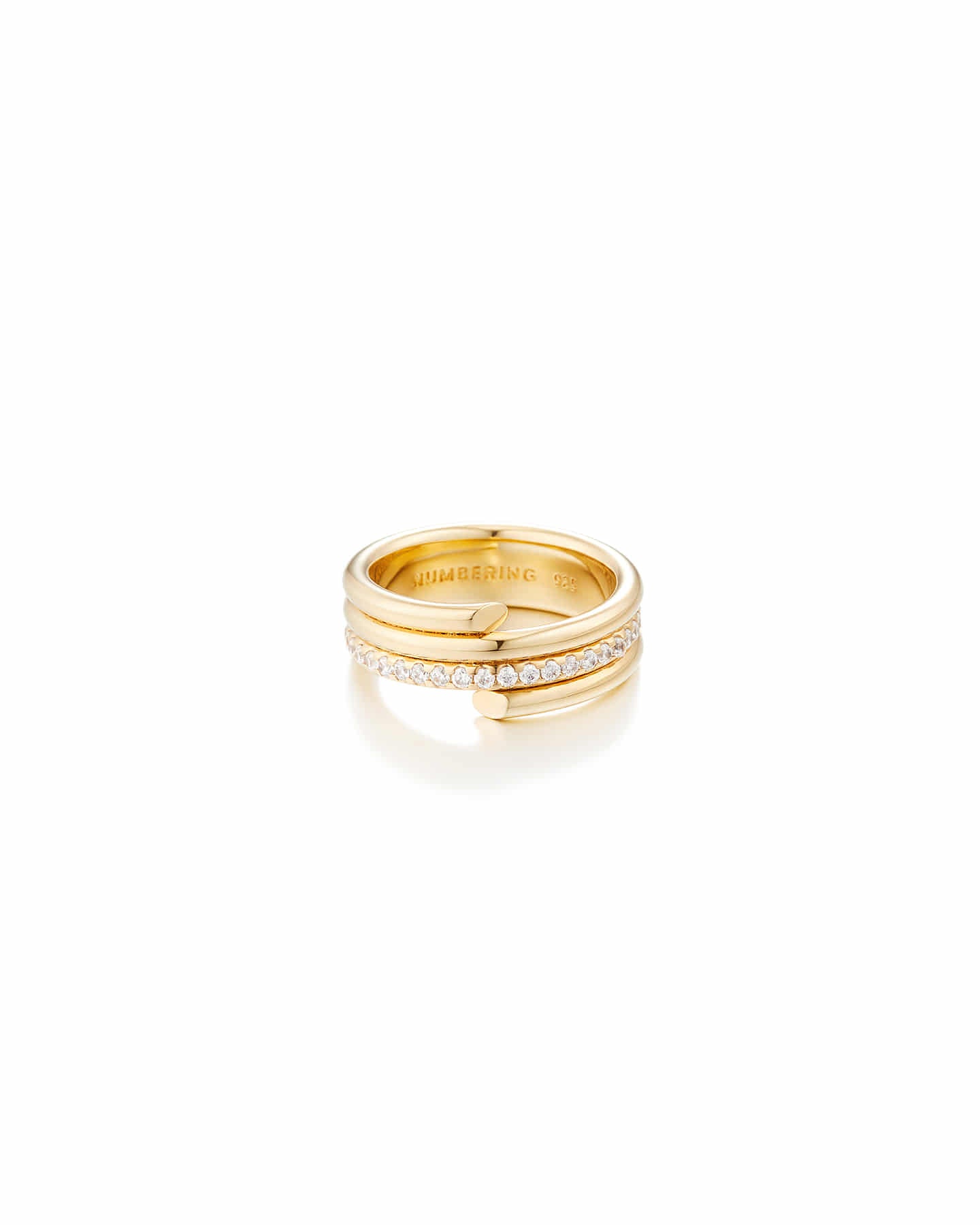 Numbering - Coil Spiral Pave Ring #8407 product image 10 | TRAB K-Fashion Australia