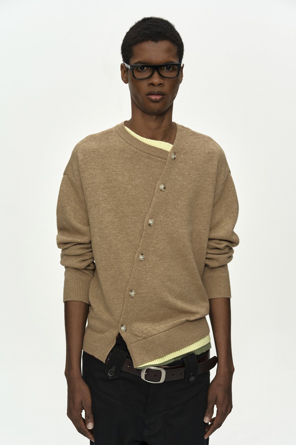 Andersson Bell - Layered Cardigan (Camel) product image 3 | TRAB K-Fashion Australia