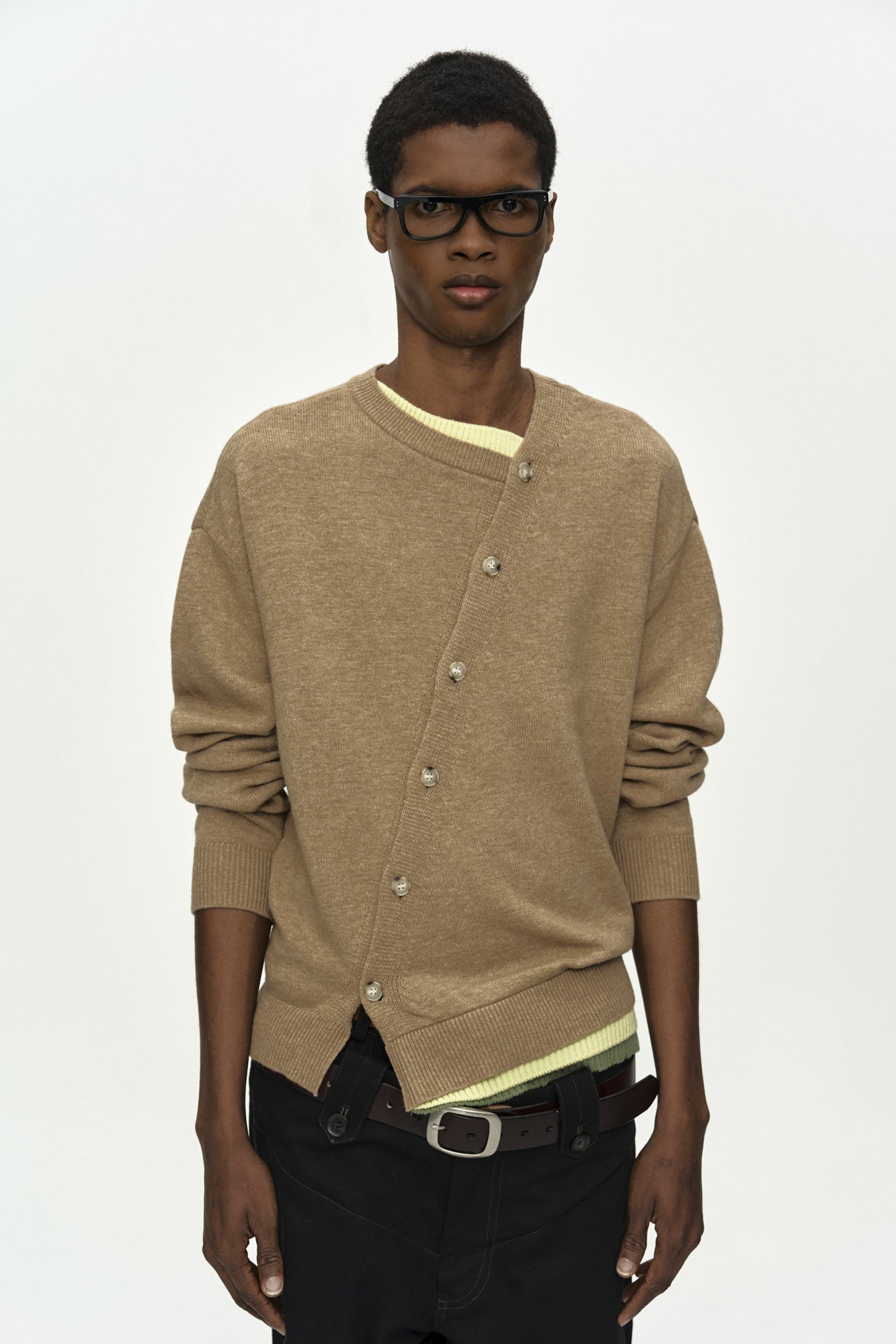 Andersson Bell - Layered Cardigan (Camel) product image 3 | TRAB K-Fashion Australia