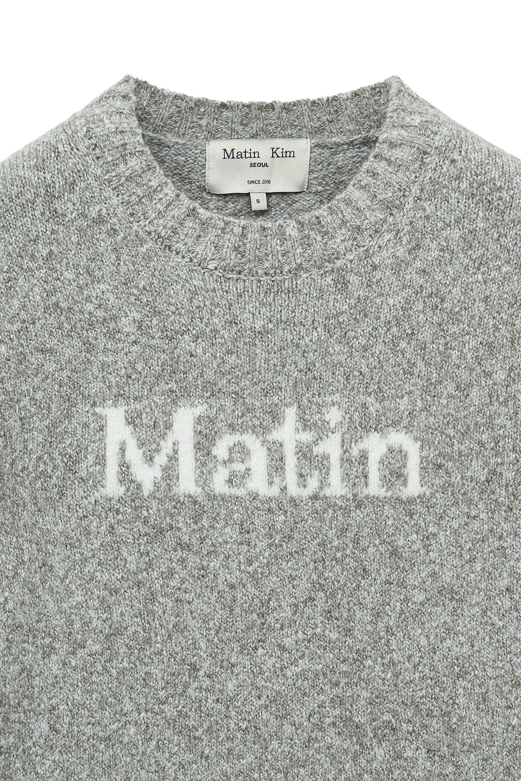 Matin Kim - Matin Mixed Yarn Knit Pullover (Grey) product image 4 | TRAB K-Fashion Australia