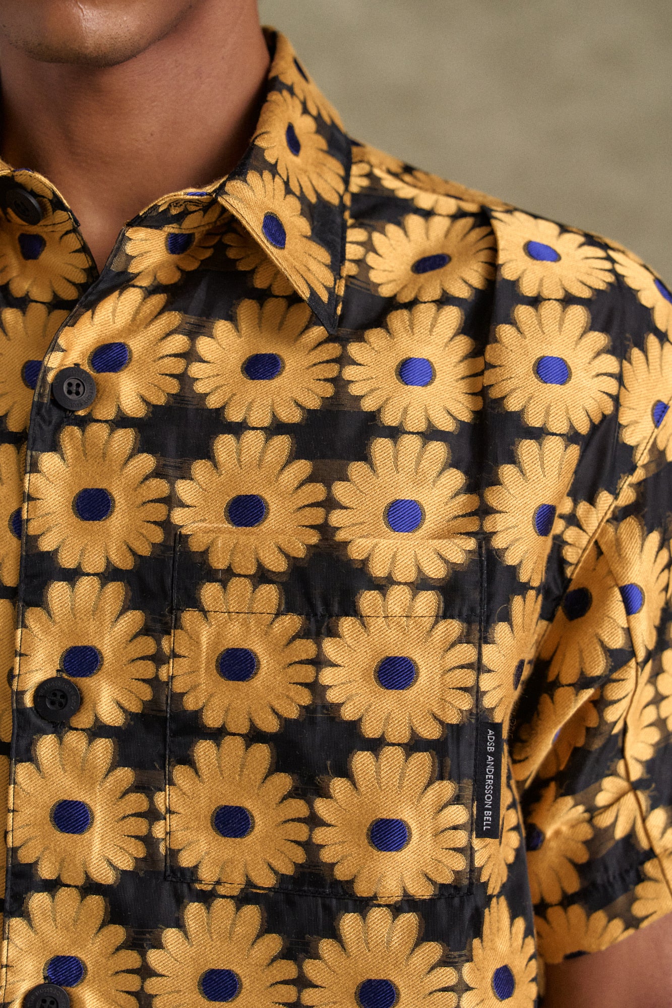 Andersson Bell - Sheer Flower Shirts (Yellow) product image 6 | TRAB K-Fashion Australia