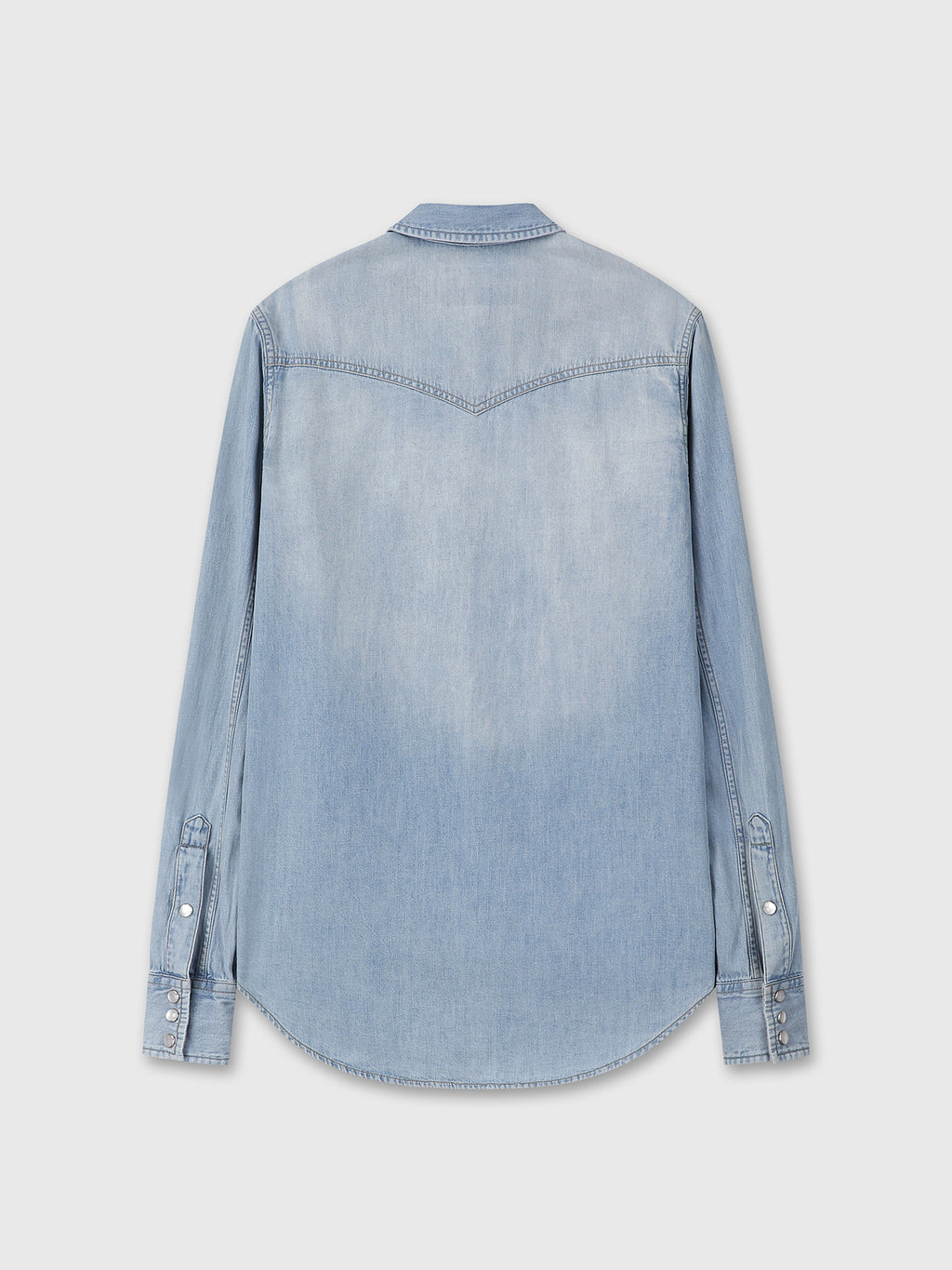 Tonywack - Washed Denim Western Shirt (Washed Light Blue) product image 8 | TRAB K-Fashion Australia