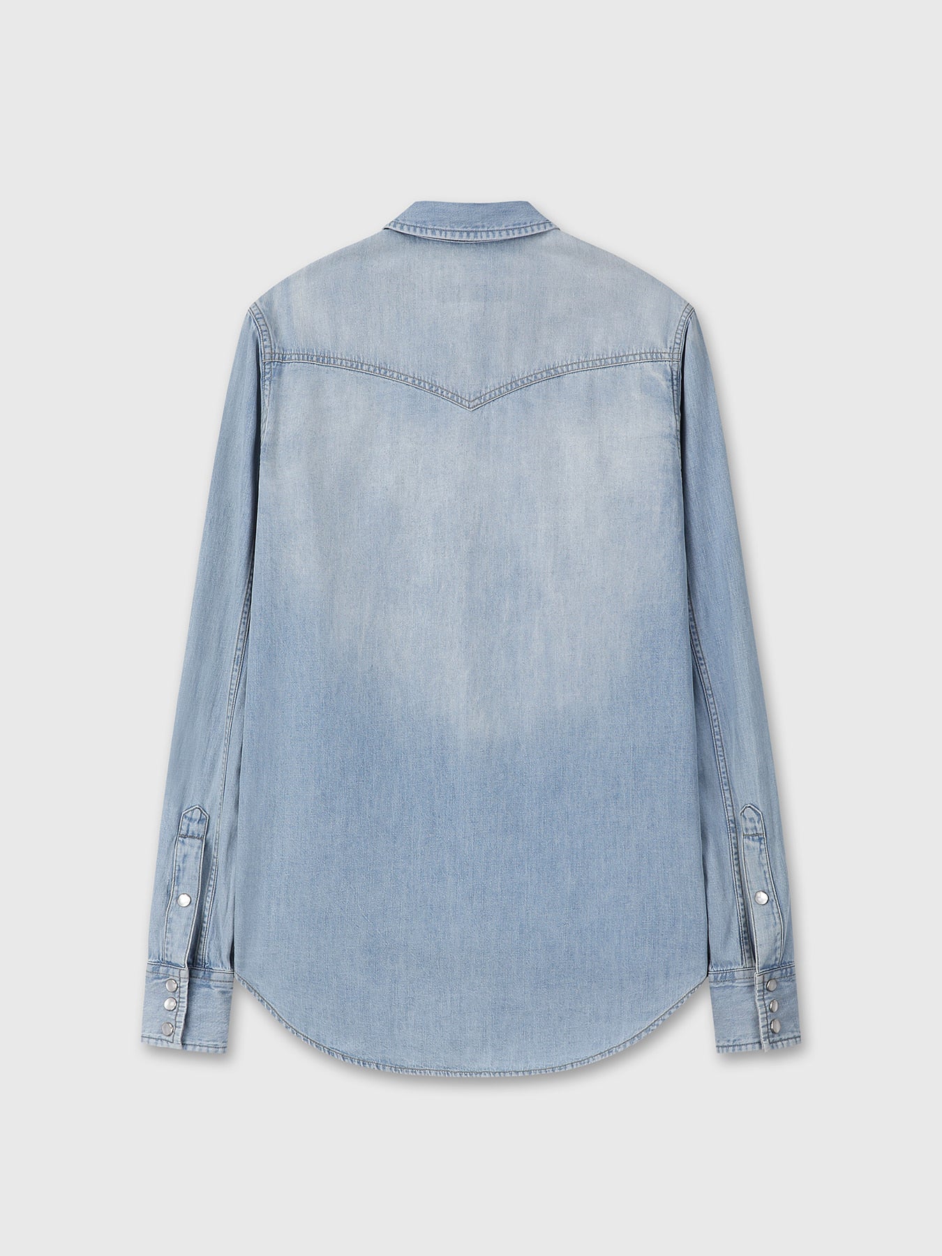 Tonywack - Washed Denim Western Shirt (Washed Light Blue) product image 8 | TRAB K-Fashion Australia