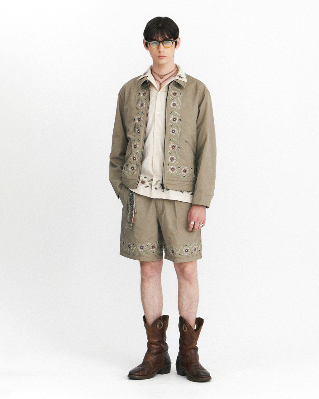 Eastlogue - Embroidery Swing Jacket (Sand) product image 4 | TRAB K-Fashion Australia
