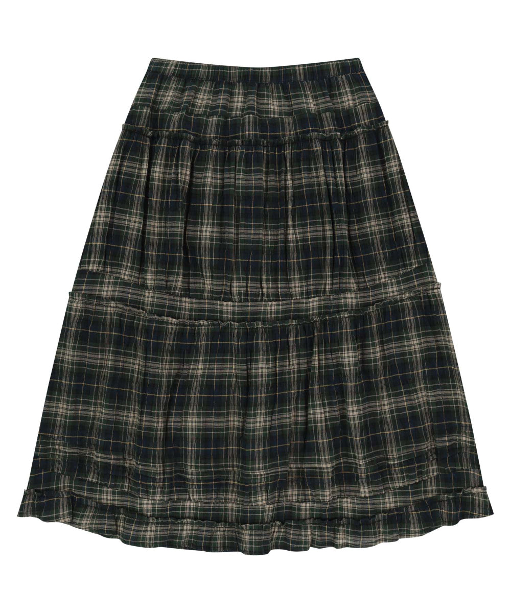 Coyseio - Shirring Midi Skirt Check product image 11 | TRAB K-Fashion Australia