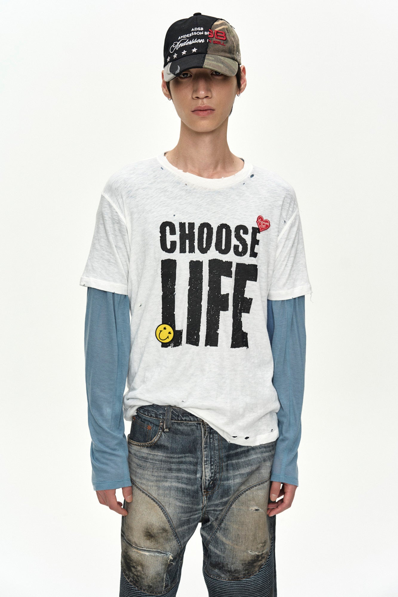 Andersson Bell - (essential) Unisex Choose Life T-Shirt (White) product image 5 | TRAB K-Fashion Australia