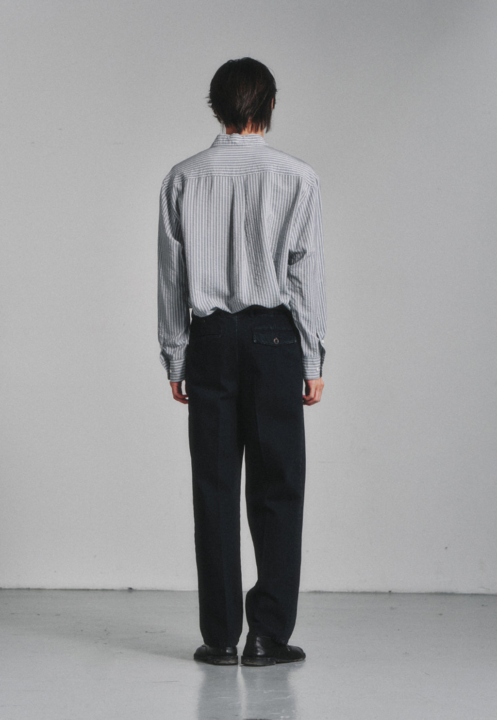 Art if acts - Wrinkle Rayon Shirt (Grey/Liberty Blue) product image 4 | TRAB K-Fashion Australia