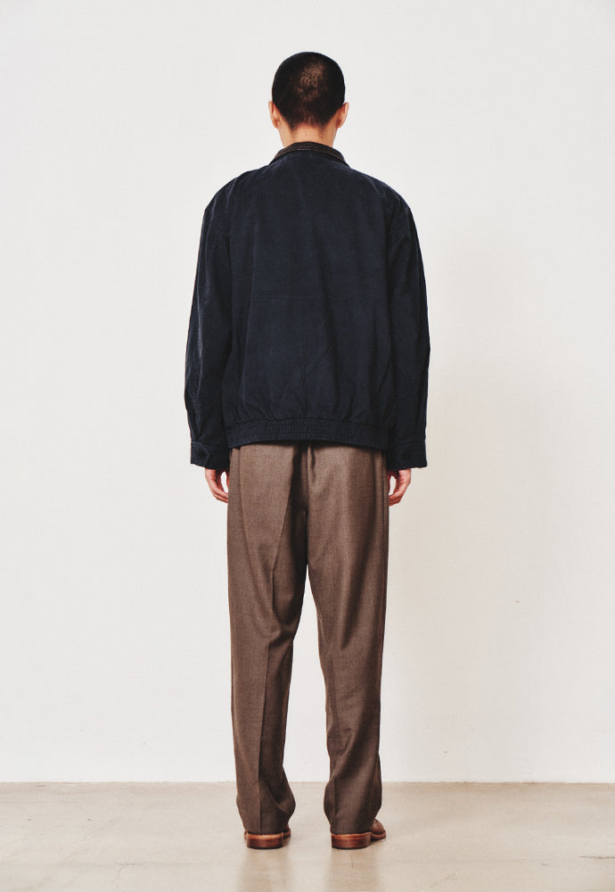 Art if acts - Washed Leather Collar Jacket (Dark Navy) product image 3 | TRAB K-Fashion Australia