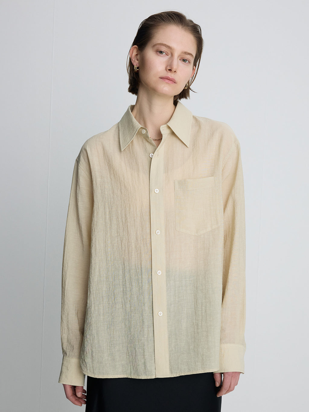 Tonywack - Linen Relaxed Fit Shirt (Beige) product image 7 | TRAB K-Fashion Australia