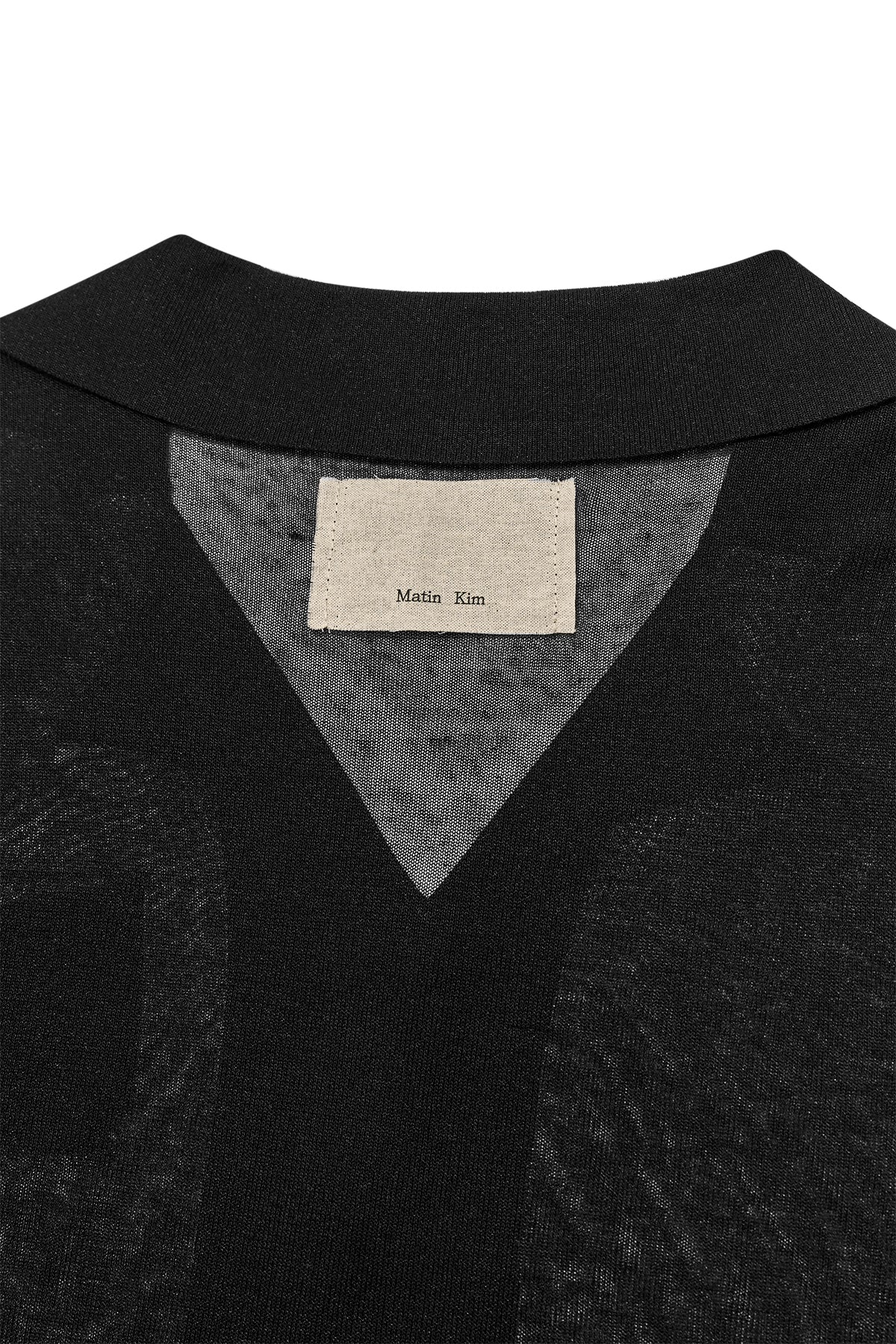 Matin Kim - String Point Plain Long Cardigan (Black) product image 5 | TRAB K-Fashion Australia
