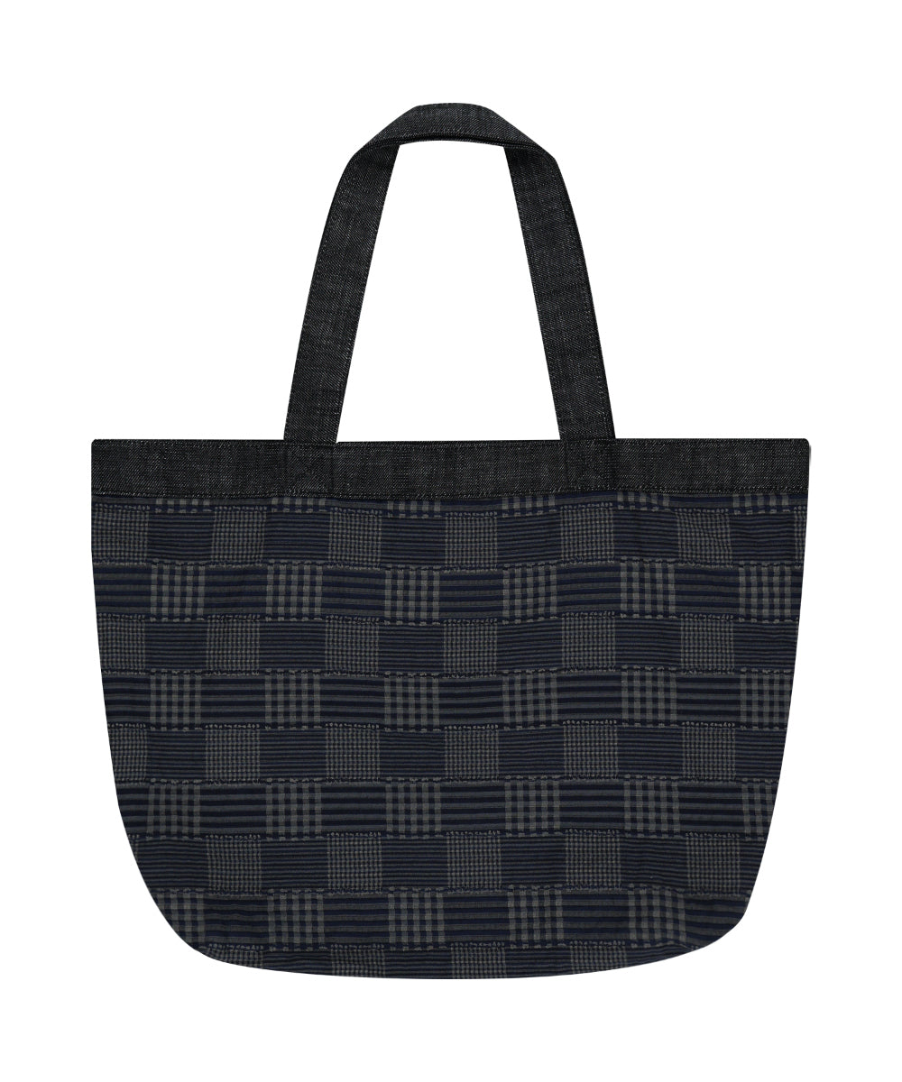 Coyseio - Reversible Check Denim Bag (Black) product image 15 | TRAB K-Fashion Australia