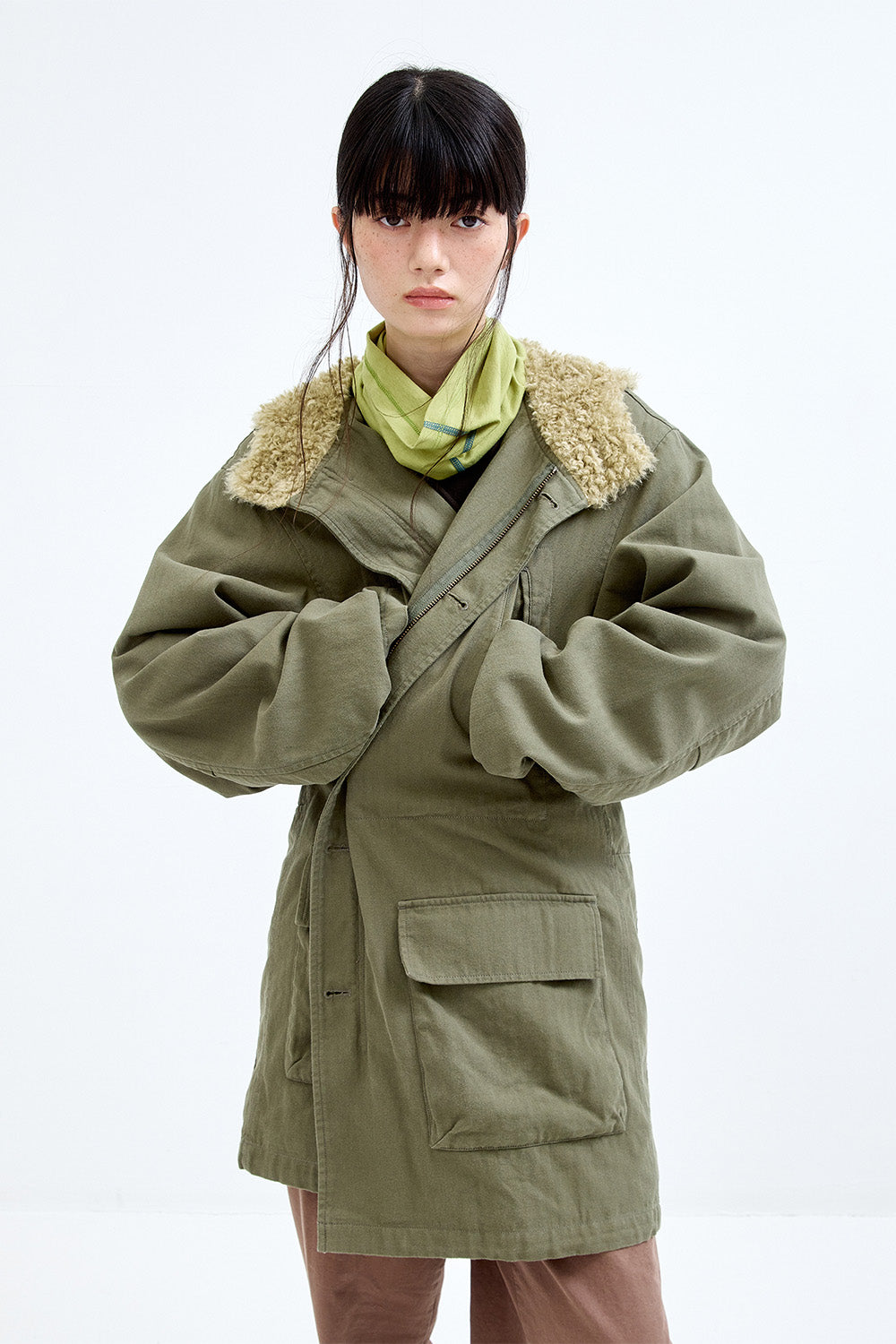 Hatchingroom - Hooded Mil Parka (Khaki) product image 15 | TRAB K-Fashion Australia