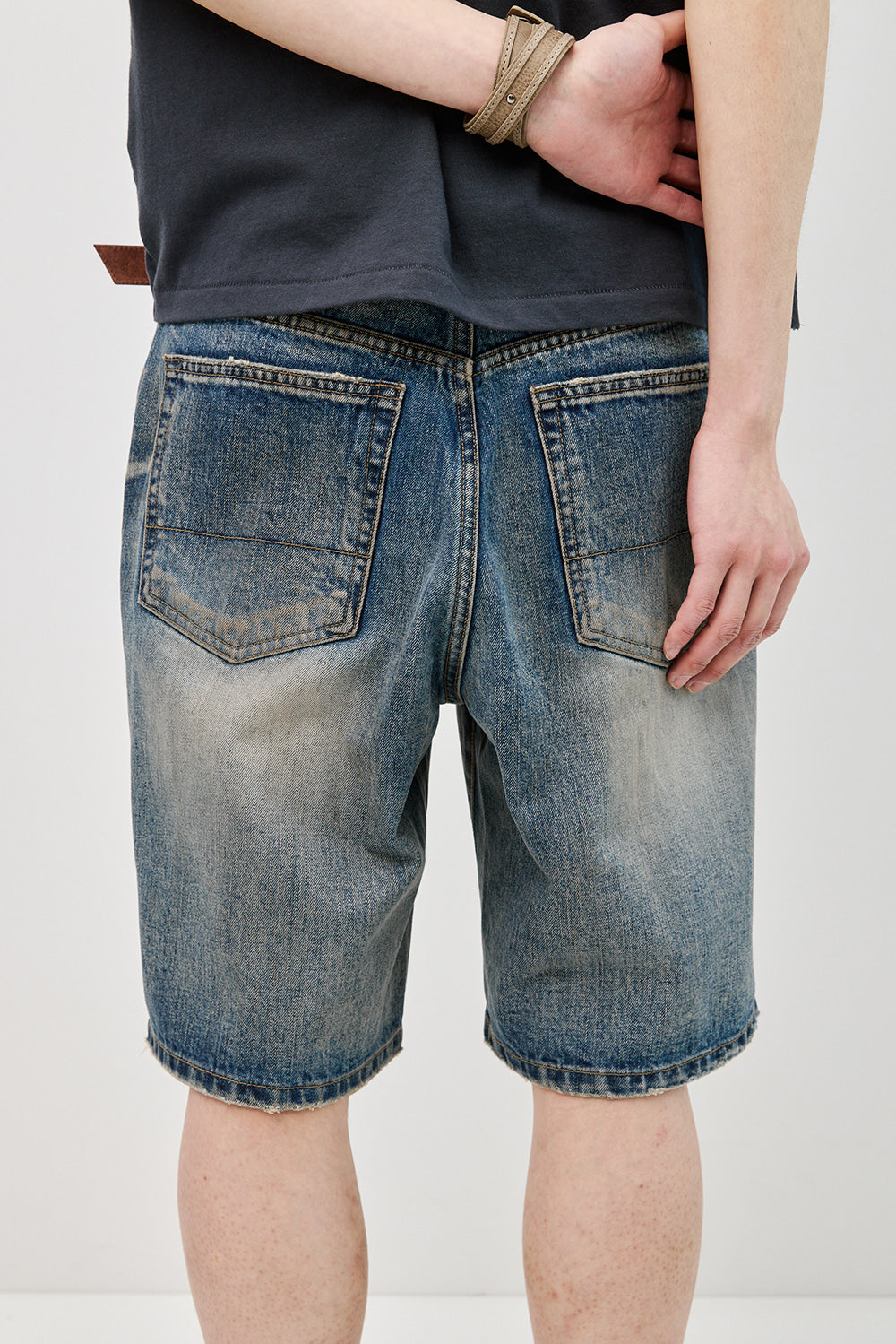 Hatchingroom - Denim Shorts (Faded Blue) product image 15 | TRAB K-Fashion Australia