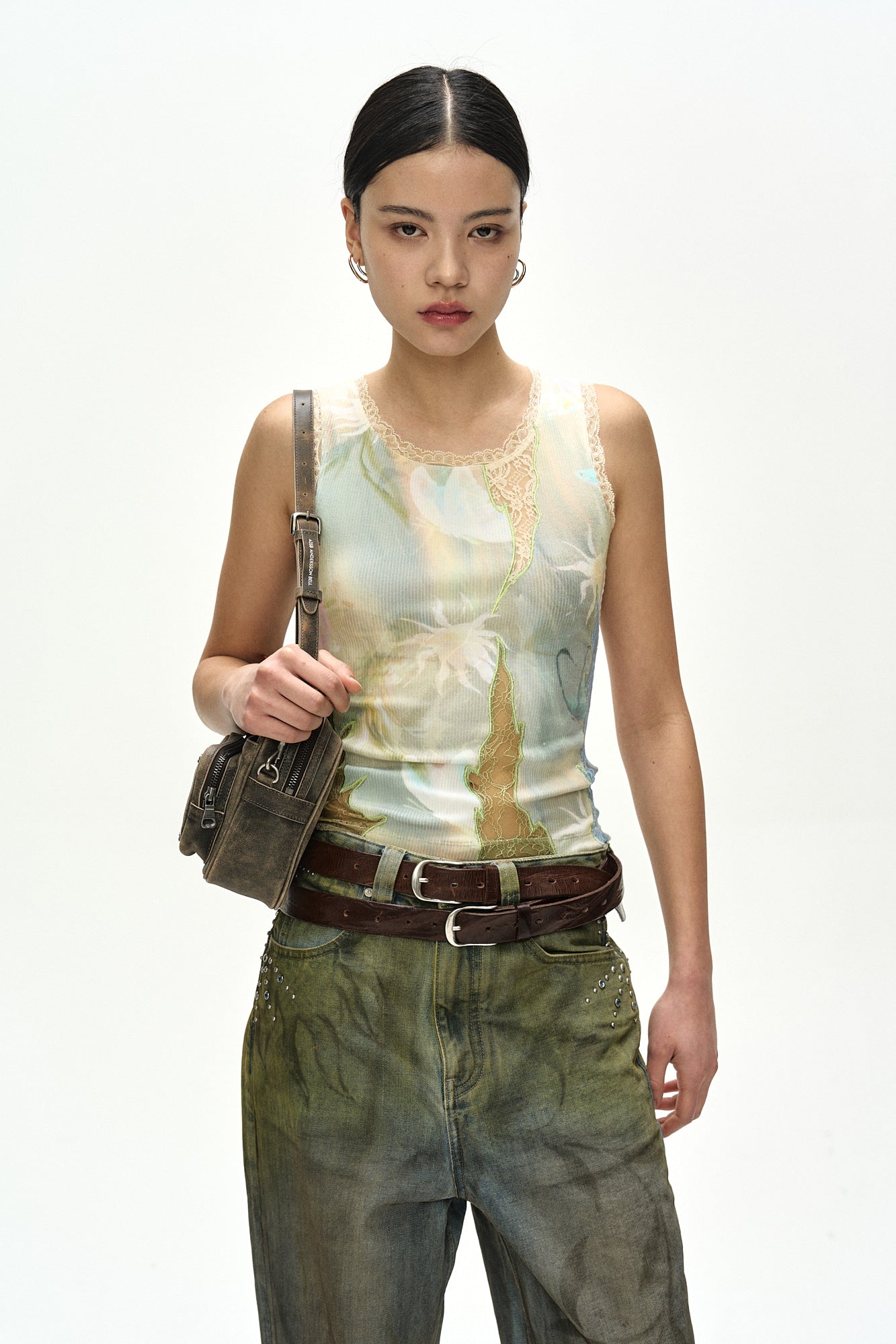 Andersson Bell - [Pre-Order – Ships August 7] Fish & Butterfly Lace Embroidered Tank Top (Multi) product image 5 | TRAB K-Fashion Australia