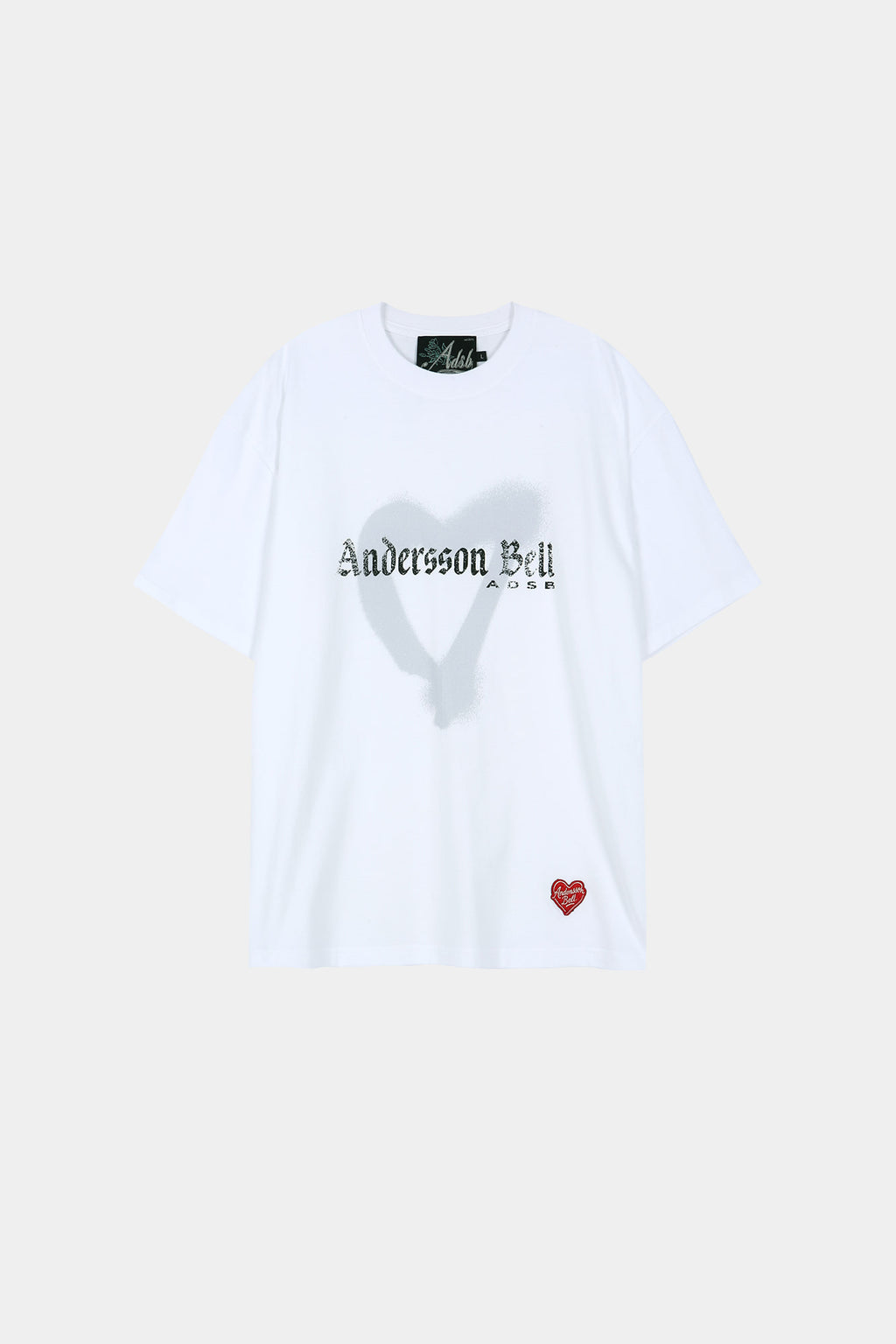 Andersson Bell - (essential) Unisex Heart T-Shirt (White) product image 7 | TRAB K-Fashion Australia