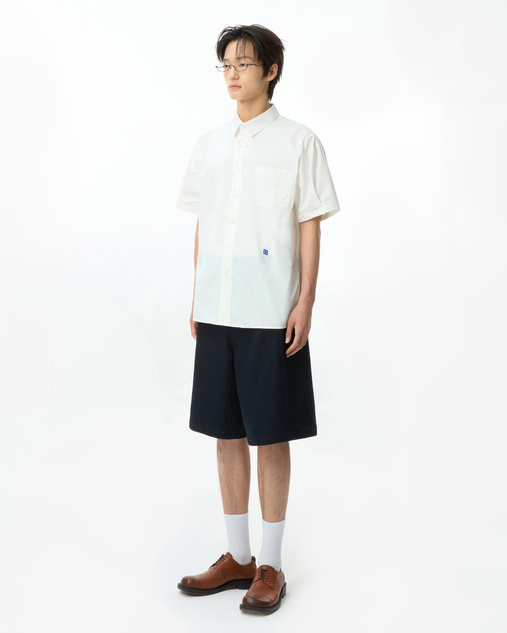 Ader Error - Sig; BL Tag half sleeve shirts 01 (White) product image 17 | TRAB K-Fashion Australia