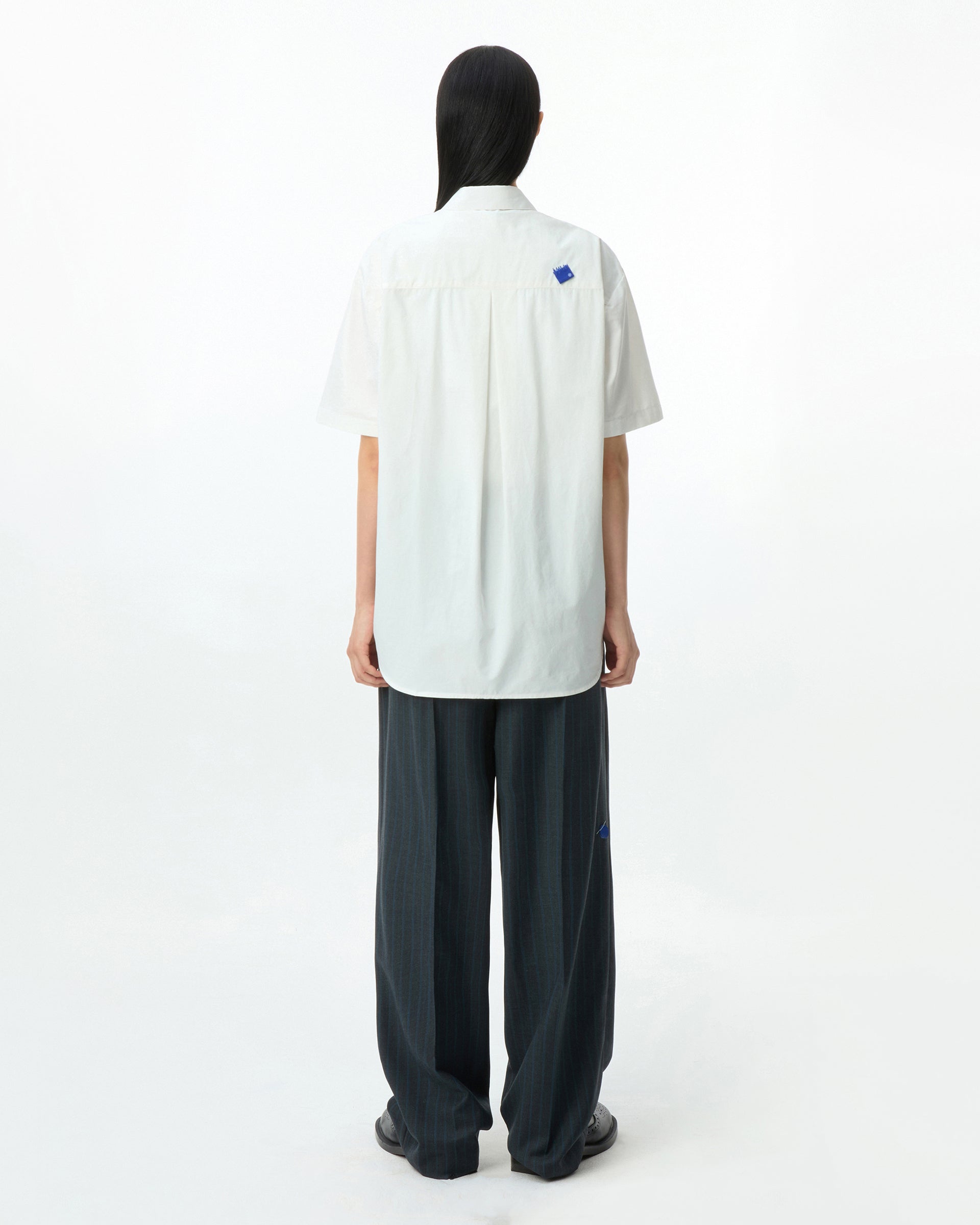 Ader Error - Sig; BL Tag half sleeve shirts 01 (White) product image 6 | TRAB K-Fashion Australia