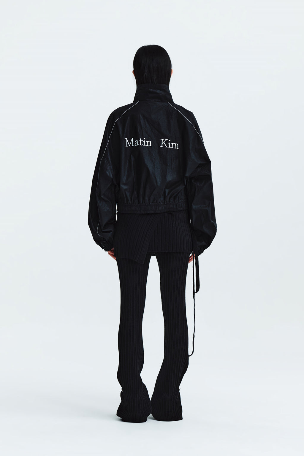 Matin Kim - Matin Coating Crop Blouson (Black) product image 8 | TRAB K-Fashion Australia