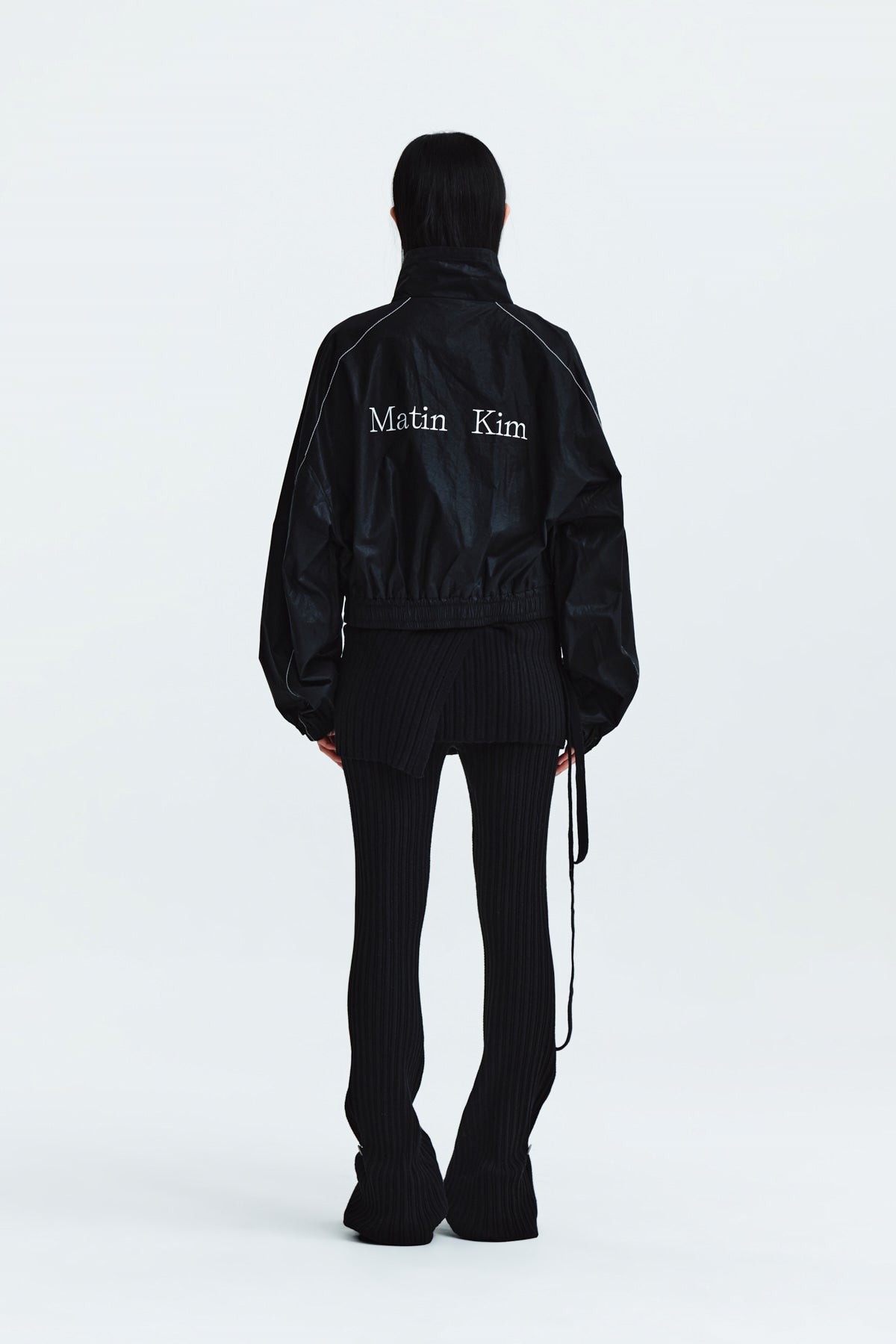 Matin Kim - Matin Coating Crop Blouson (Black) product image 8 | TRAB K-Fashion Australia