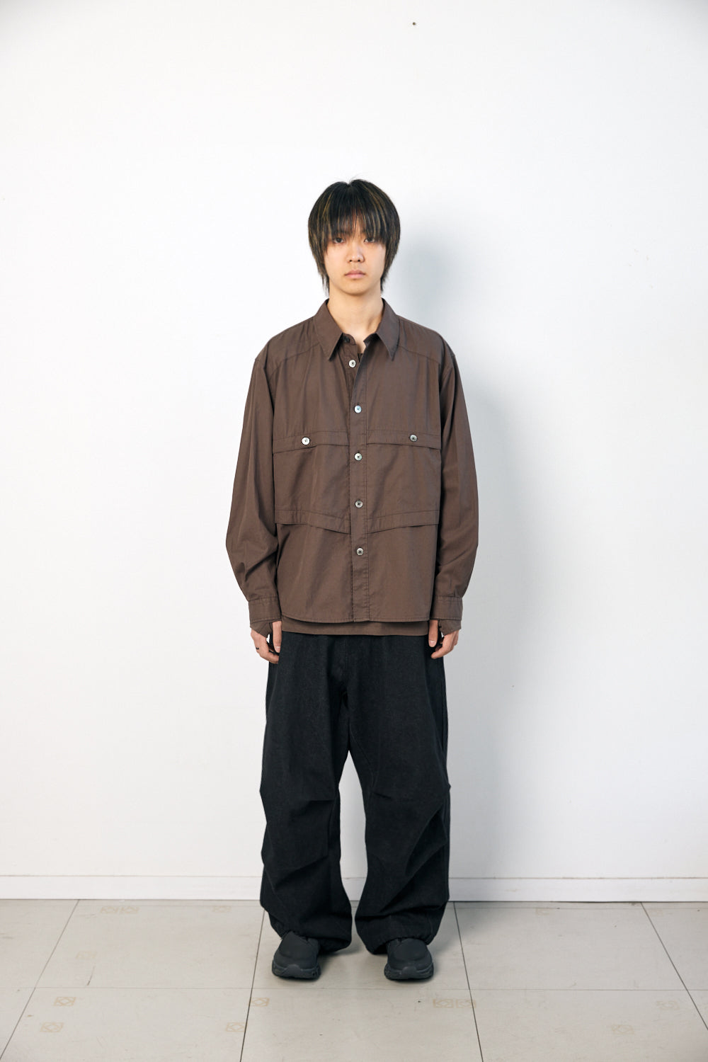 Hatchingroom - Bone Shirt Washed Dark (Brown) product image 8 | TRAB K-Fashion Australia