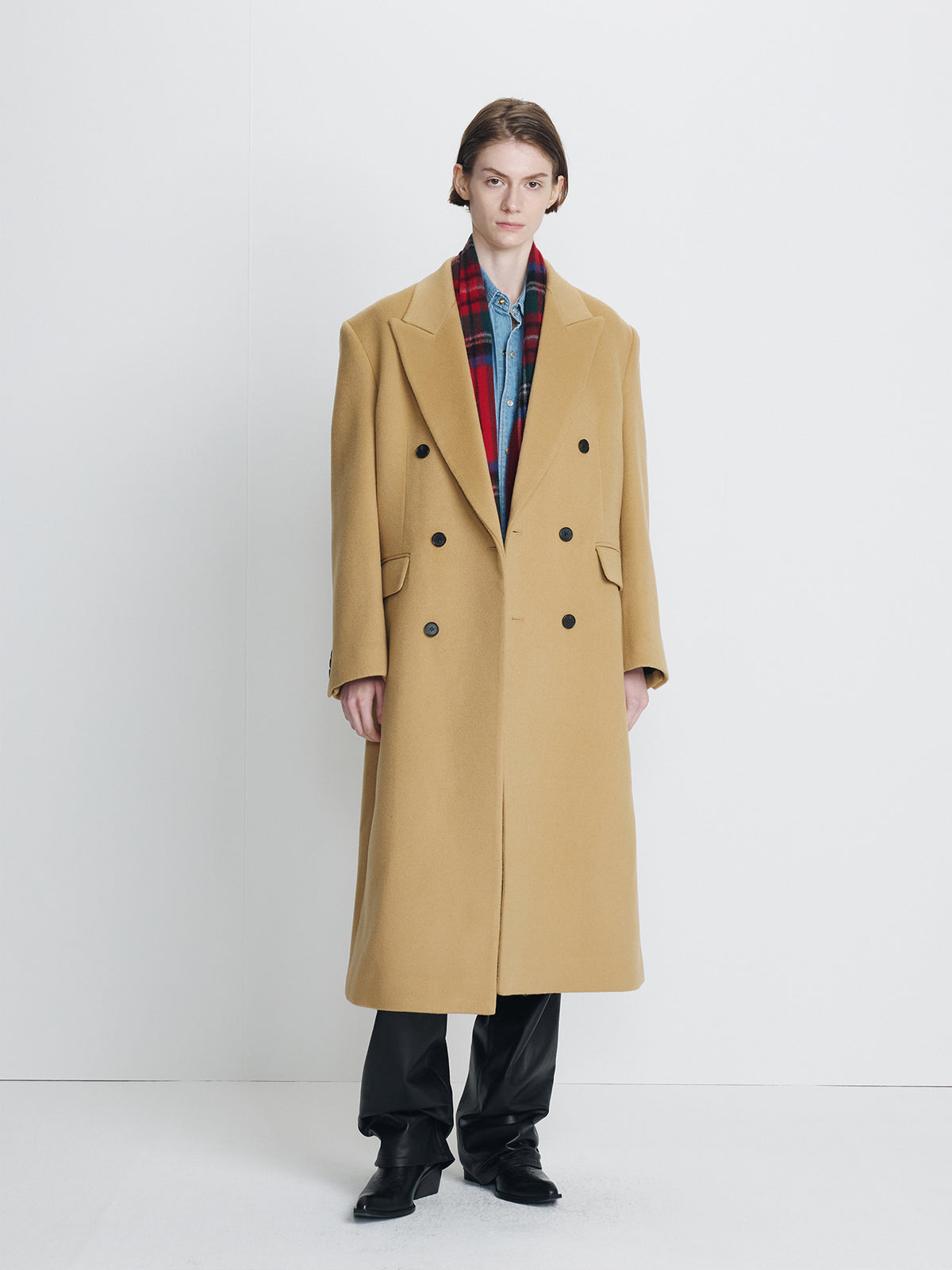 Tonywack - Wool Tailored Double-Breasted Maxi Coat (Camel) product image 6 | TRAB K-Fashion Australia