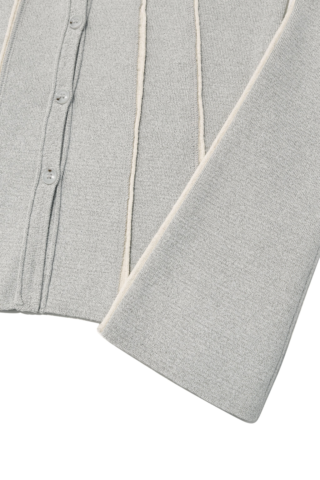 Matin Kim - Cut Line Slim Cardigan (Grey) product image 4 | TRAB K-Fashion Australia