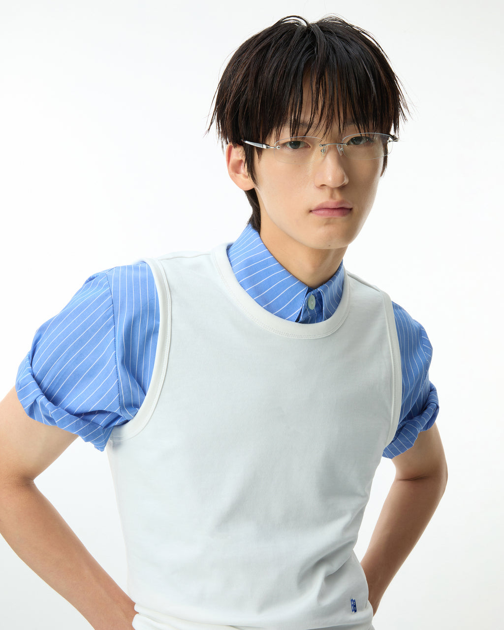 Ader Error - Sig; BL Tag sleeveless 01 (Off white) product image 13 | TRAB K-Fashion Australia