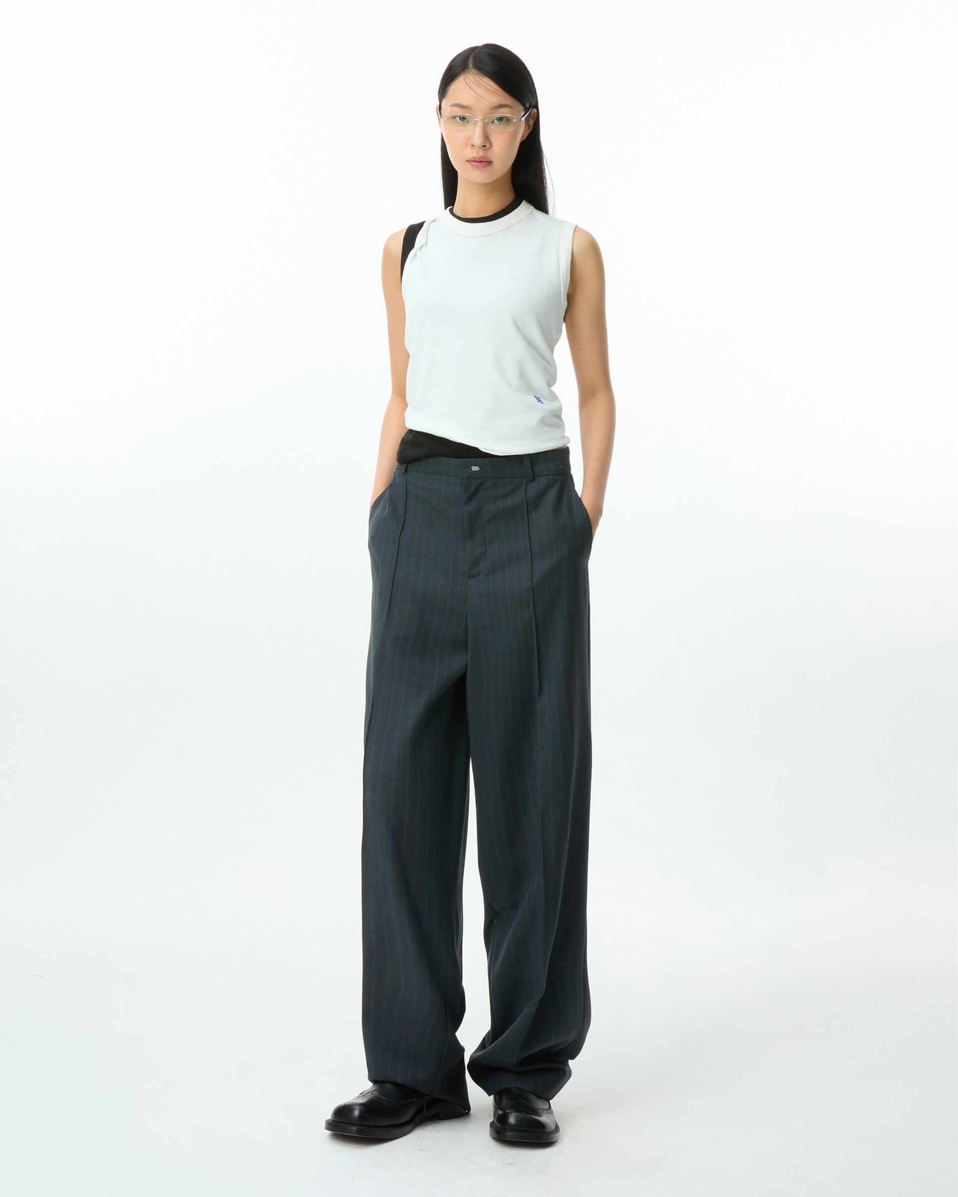 Ader Error - Sig; BL Tag sleeveless 01 (Off white) product image 3 | TRAB K-Fashion Australia