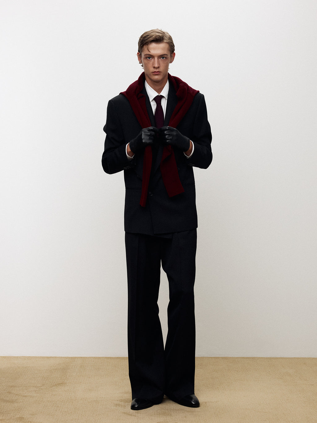 Tonywack - Wool Twill Double-Breasted Tailored Jacket (Black) product image 6 | TRAB K-Fashion Australia