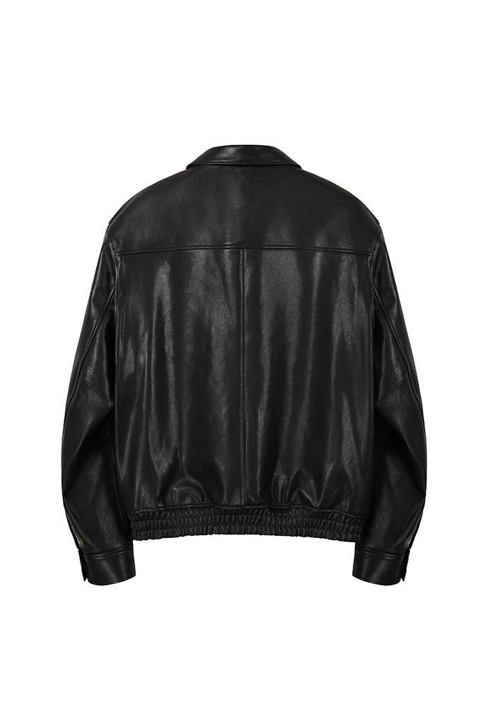 Art if acts - Lambskin Leather Blouson (Black) product image 9 | TRAB K-Fashion Australia