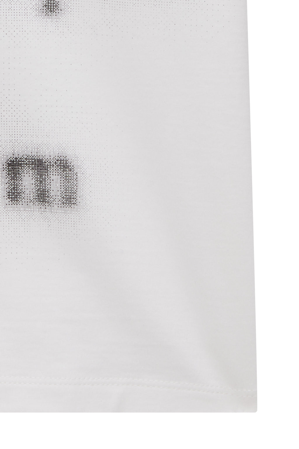 Matin Kim - Blurred Logo Crop Top (White) product image 4 | TRAB K-Fashion Australia