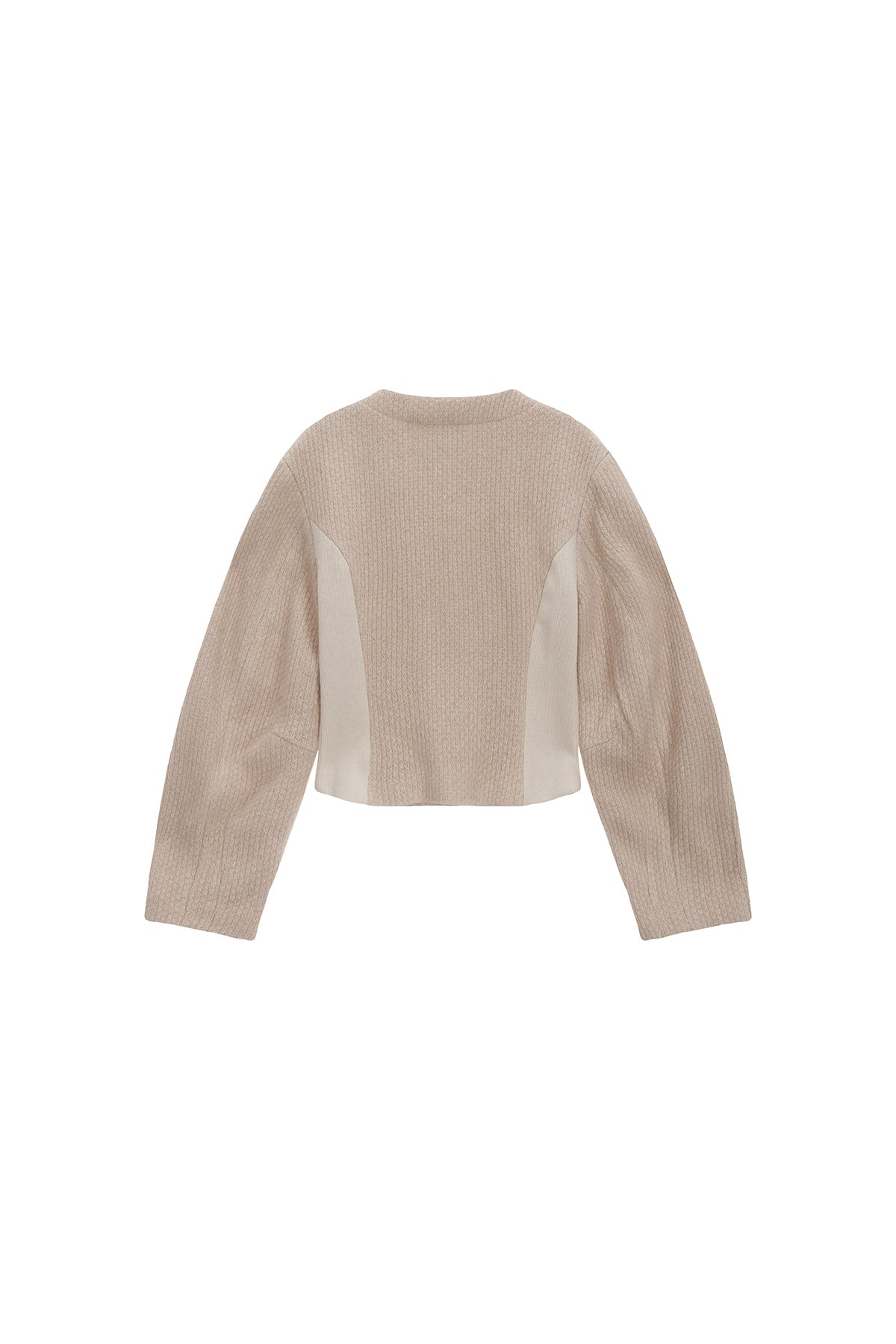 Matin Kim - Soft Volume Cardigan Jacket (Beige) product image 5 | TRAB K-Fashion Australia