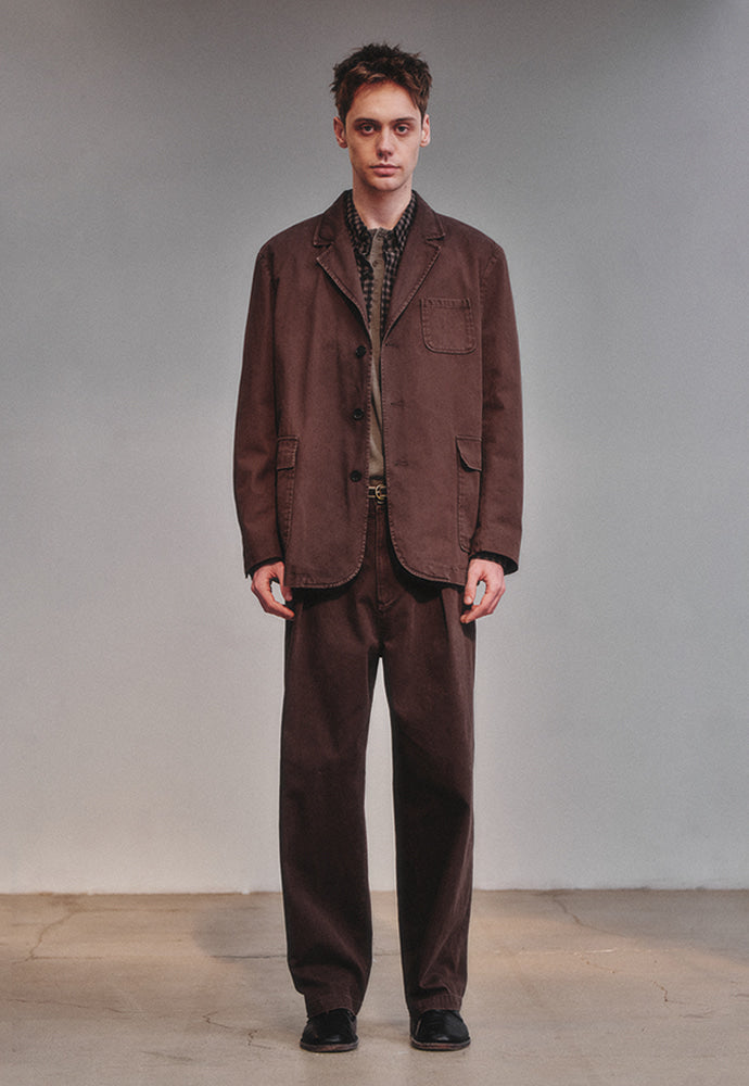 Art if acts - Washed 3 Button Blazer (Brown) product image 2 | TRAB K-Fashion Australia