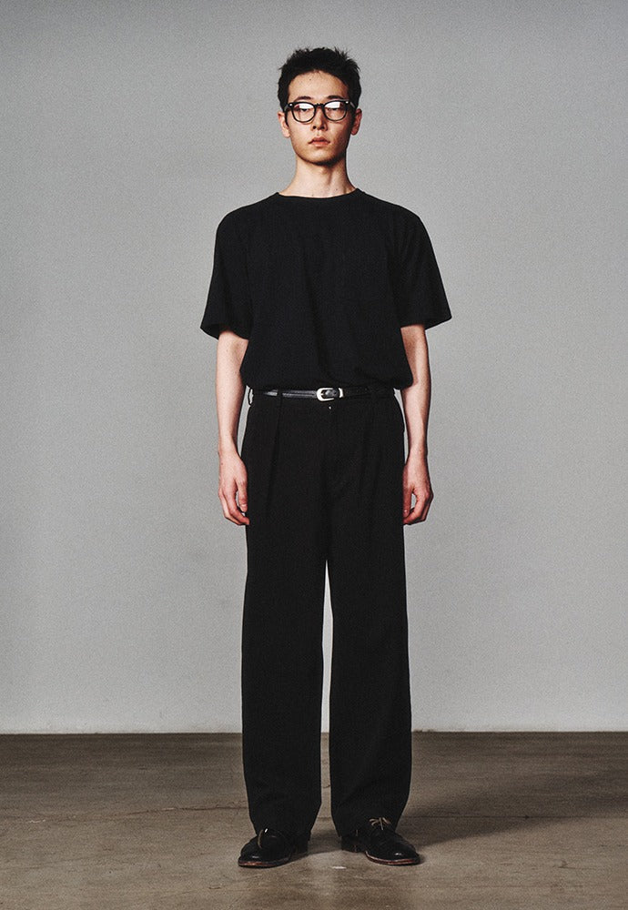 Art if acts - Garment Dyed Slub Pocket T-Shirt (Black) product image 1 | TRAB K-Fashion Australia