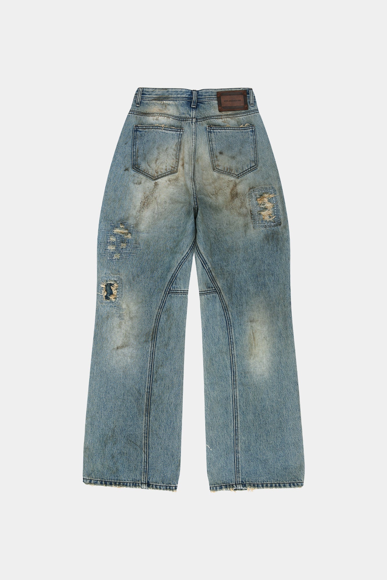Andersson Bell - Unisex Destroyed Wide-Leg Jeans (Blue) product image 15 | TRAB K-Fashion Australia