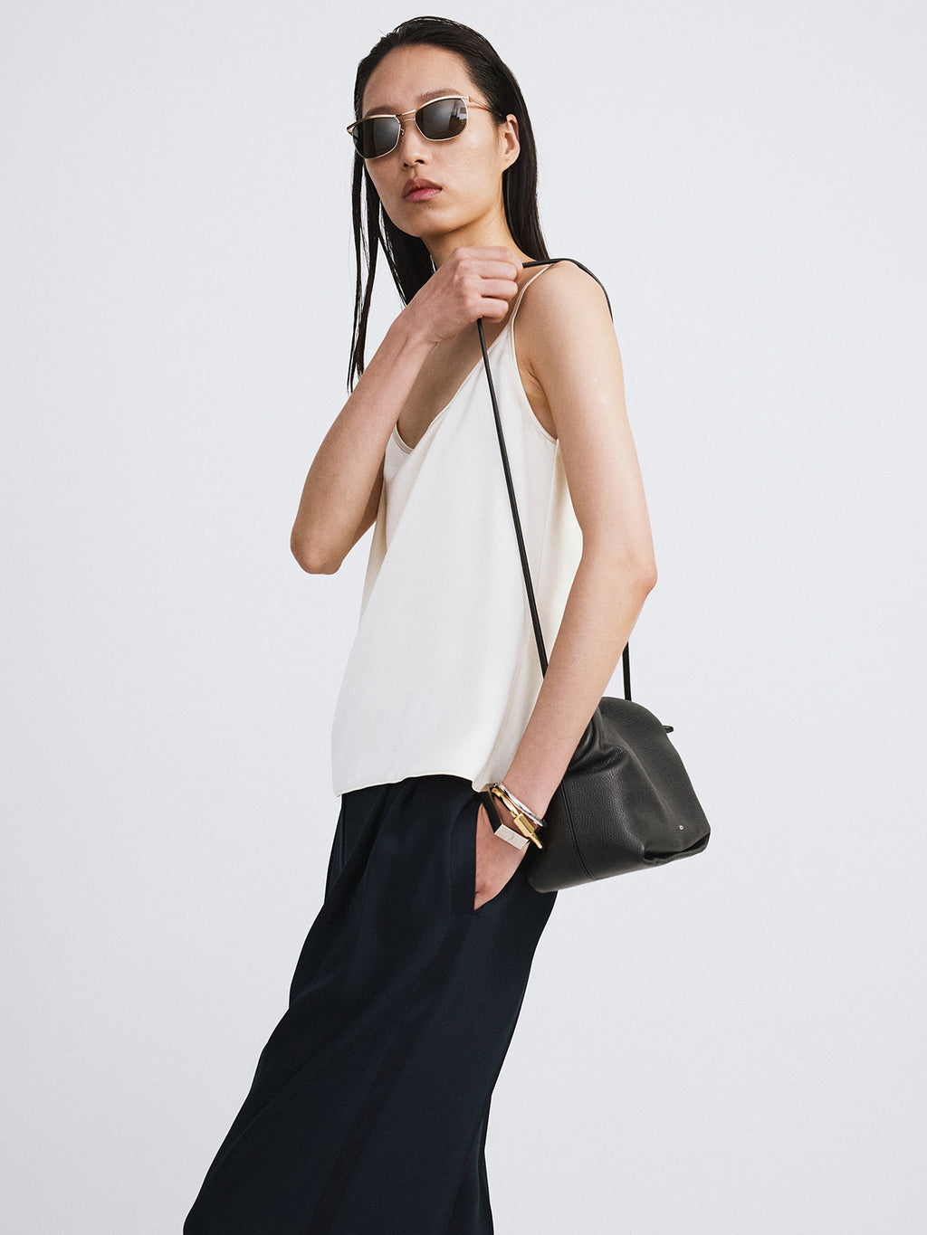 Recto - Back Drape Camisole Top (Lemon Yellow) product image 3 | TRAB K-Fashion Australia