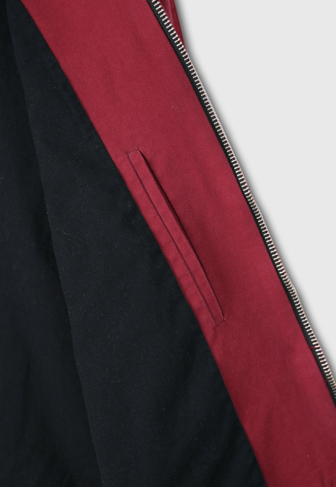 Tonywack - Leather Collar Garment-Washed Rivet Work Jacket (Red) product image 16 | TRAB K-Fashion Australia