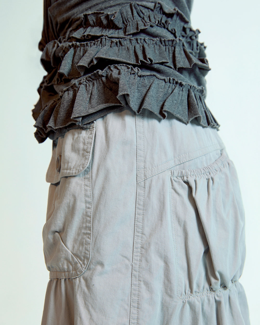 Coyseio - Shirring Tobi Pants (Ash Pink) product image 7 | TRAB K-Fashion Australia