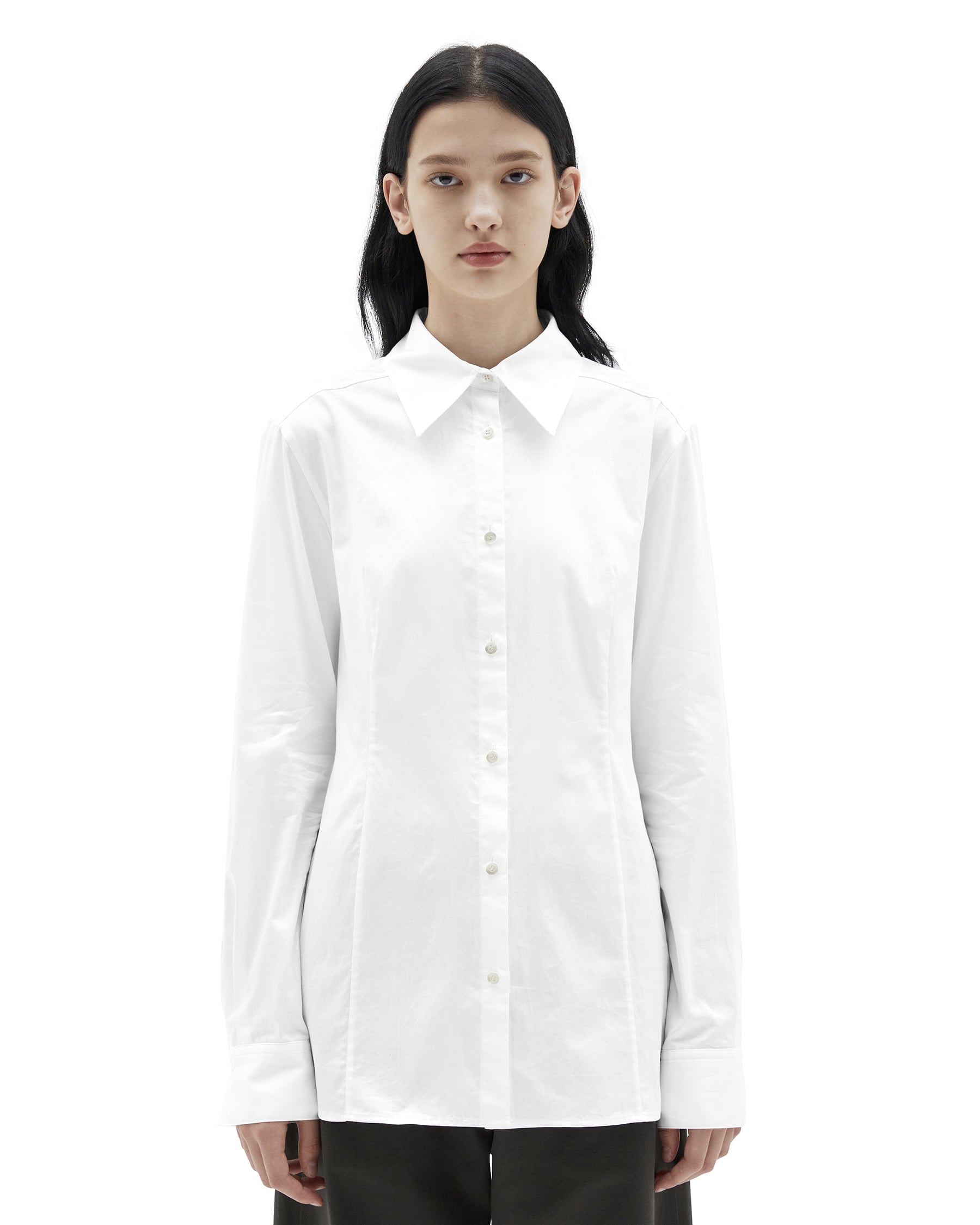 Brownyard - Dart Blouse (White) product image 1 | TRAB K-Fashion Australia