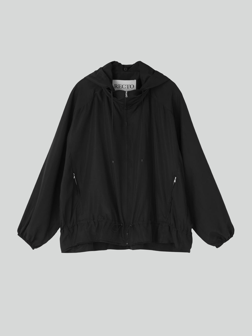Recto - Silk Blend Technical Hoodie Jumper (Black) product image 10 | TRAB K-Fashion Australia