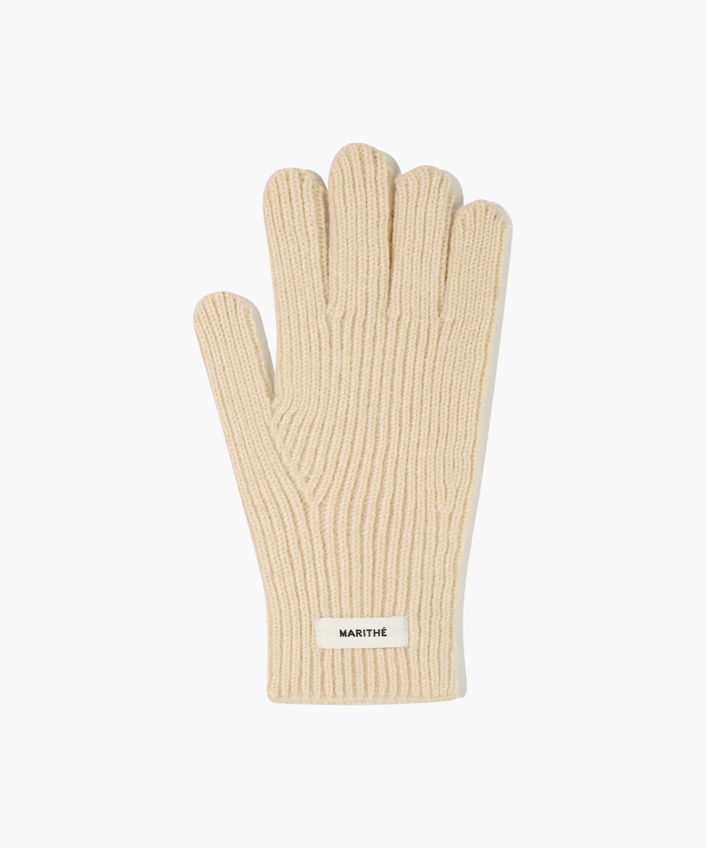 Marithe & Francois Girbaud - Regular Logo Muffler&glove (Beige) product image 5 | TRAB K-Fashion Australia