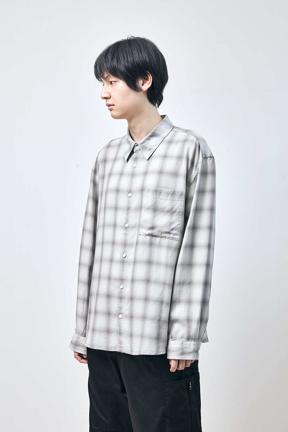 Hatchingroom - Museum Shirt Tencel Ombre (Fog) product image 11 | TRAB K-Fashion Australia