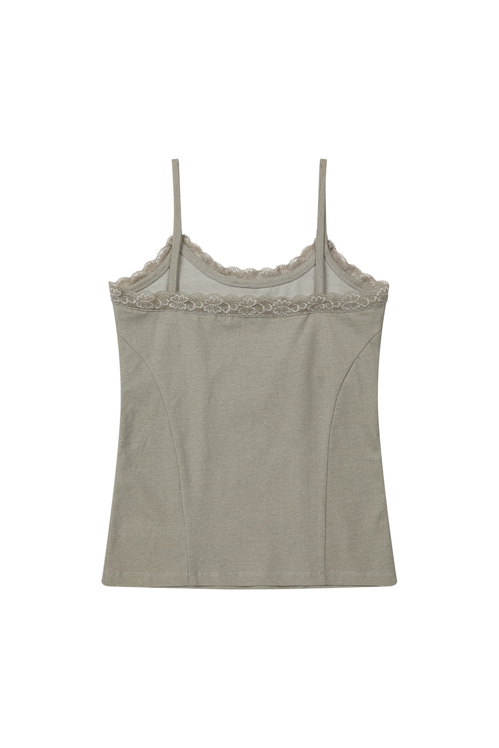 Deinet - Lace Curve Cami Top (Beige) product image 8 | TRAB K-Fashion Australia