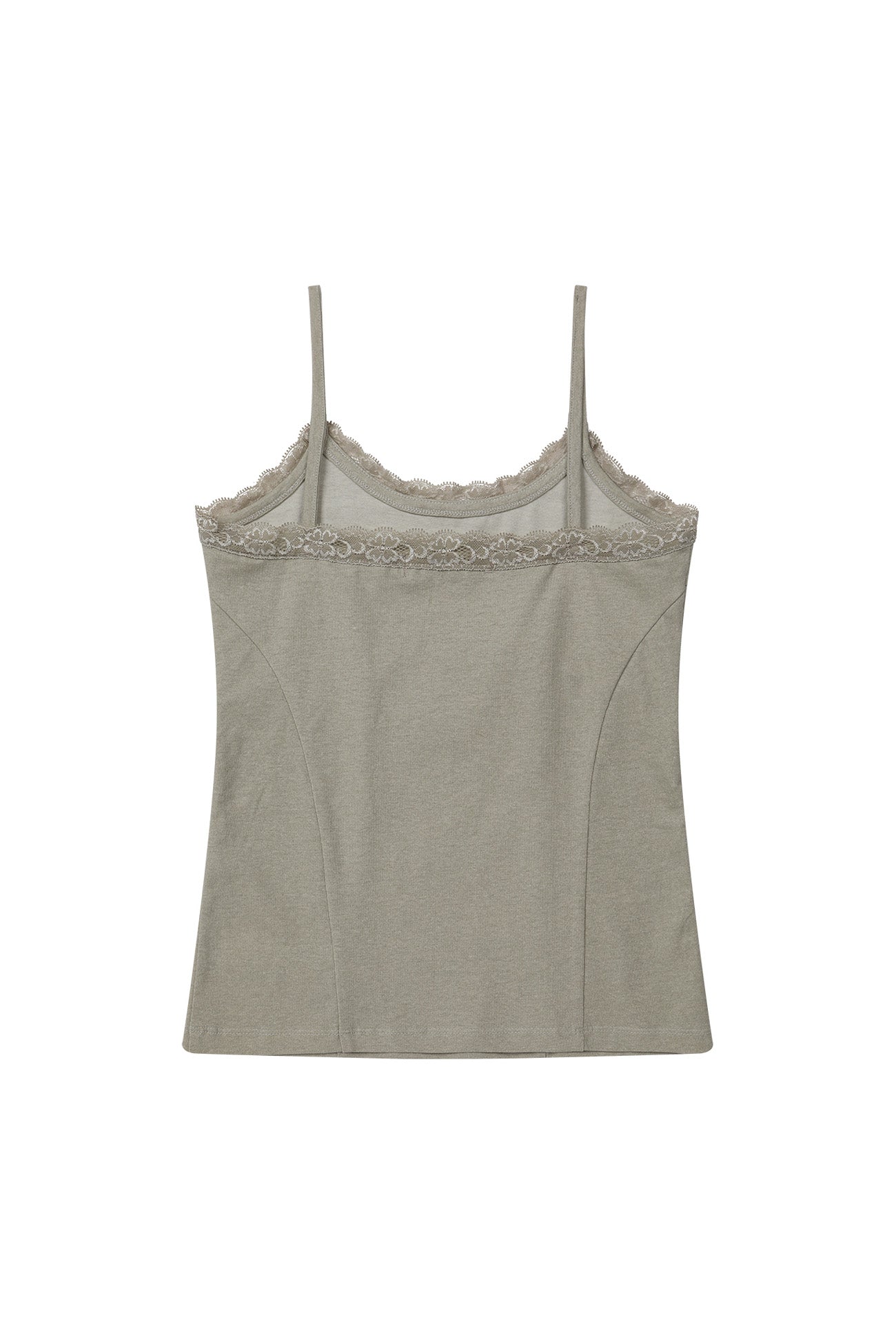 Deinet - Lace Curve Cami Top (Beige) product image 8 | TRAB K-Fashion Australia