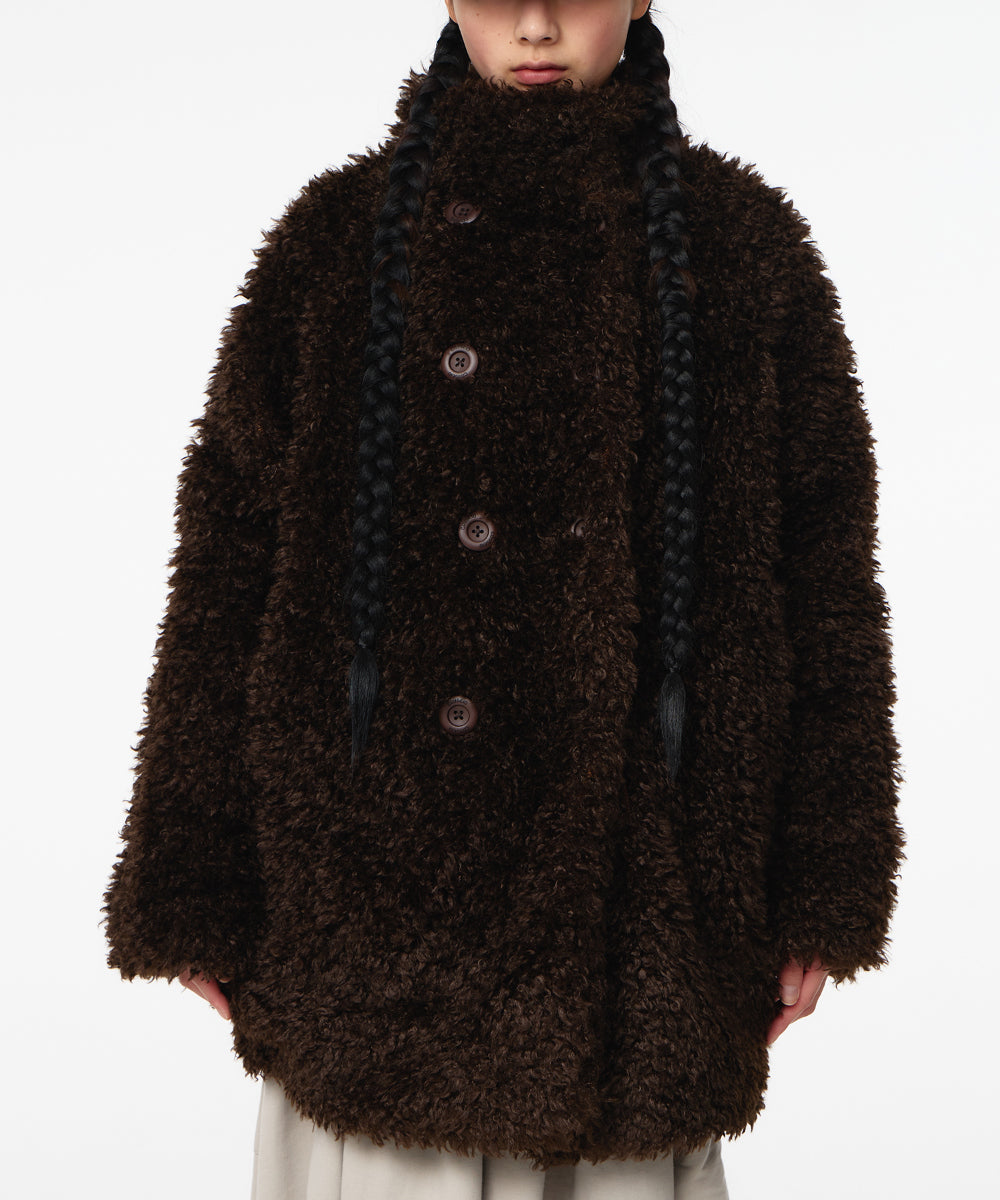 Coyseio - Soft Fur Coat (Dark Brown) product image 5 | TRAB K-Fashion Australia