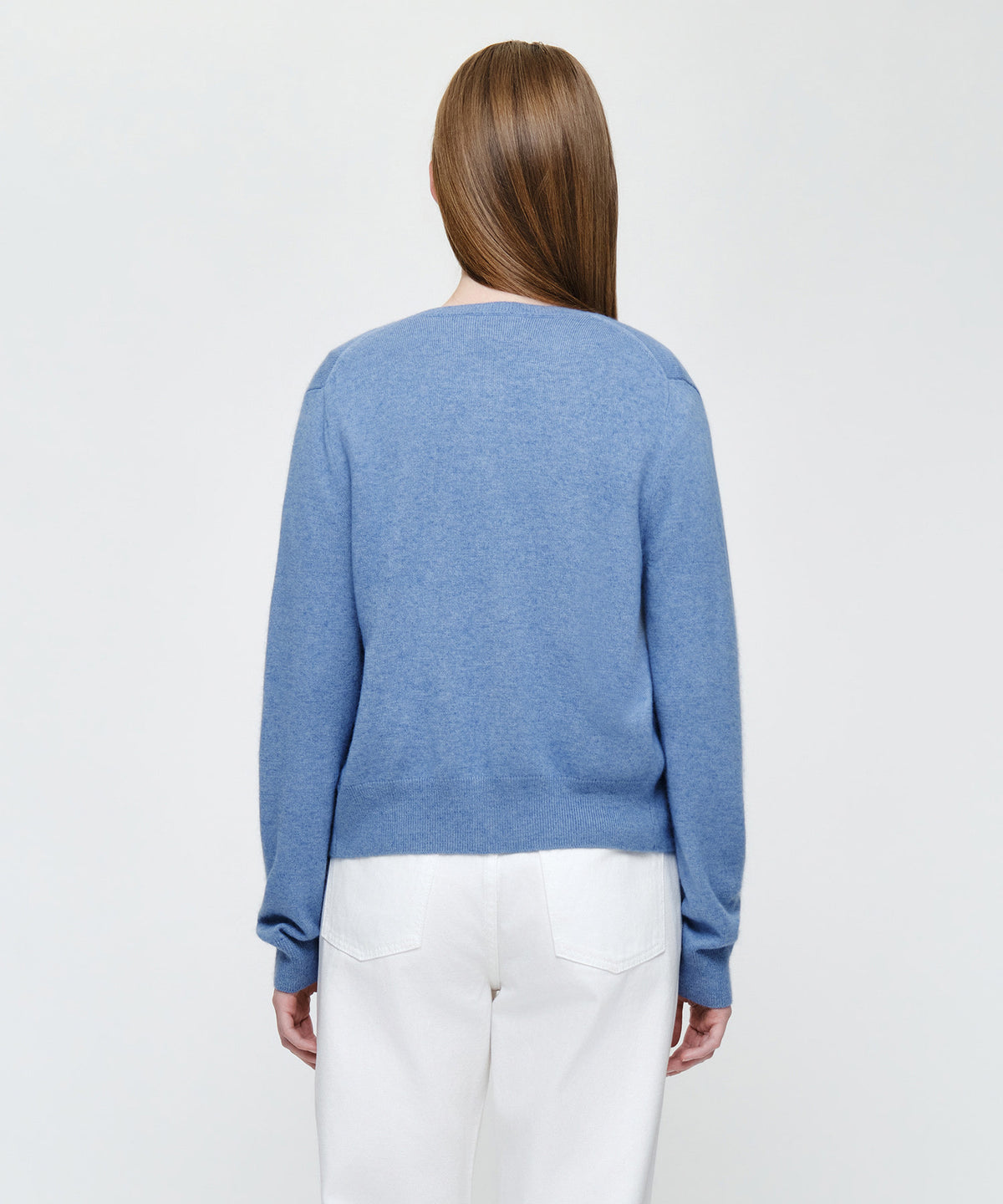 Marithe & Francois Girbaud - Small Classic Logo Round Neck Cardigan Set Up (Blue) product image 3 | TRAB K-Fashion Australia