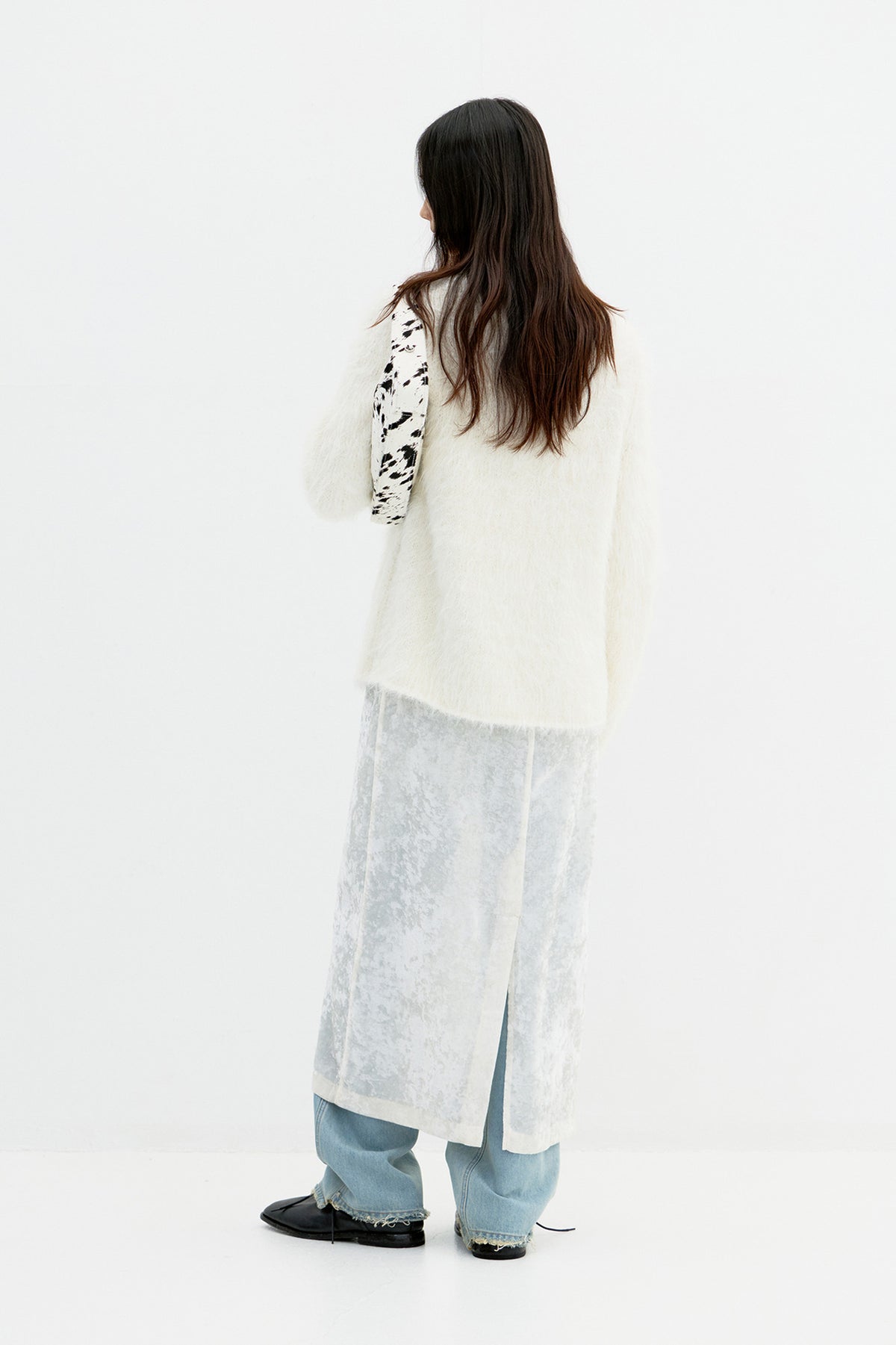 Coor - Fuzzy Oversized Knit (Ivory) product image 4 | TRAB K-Fashion Australia